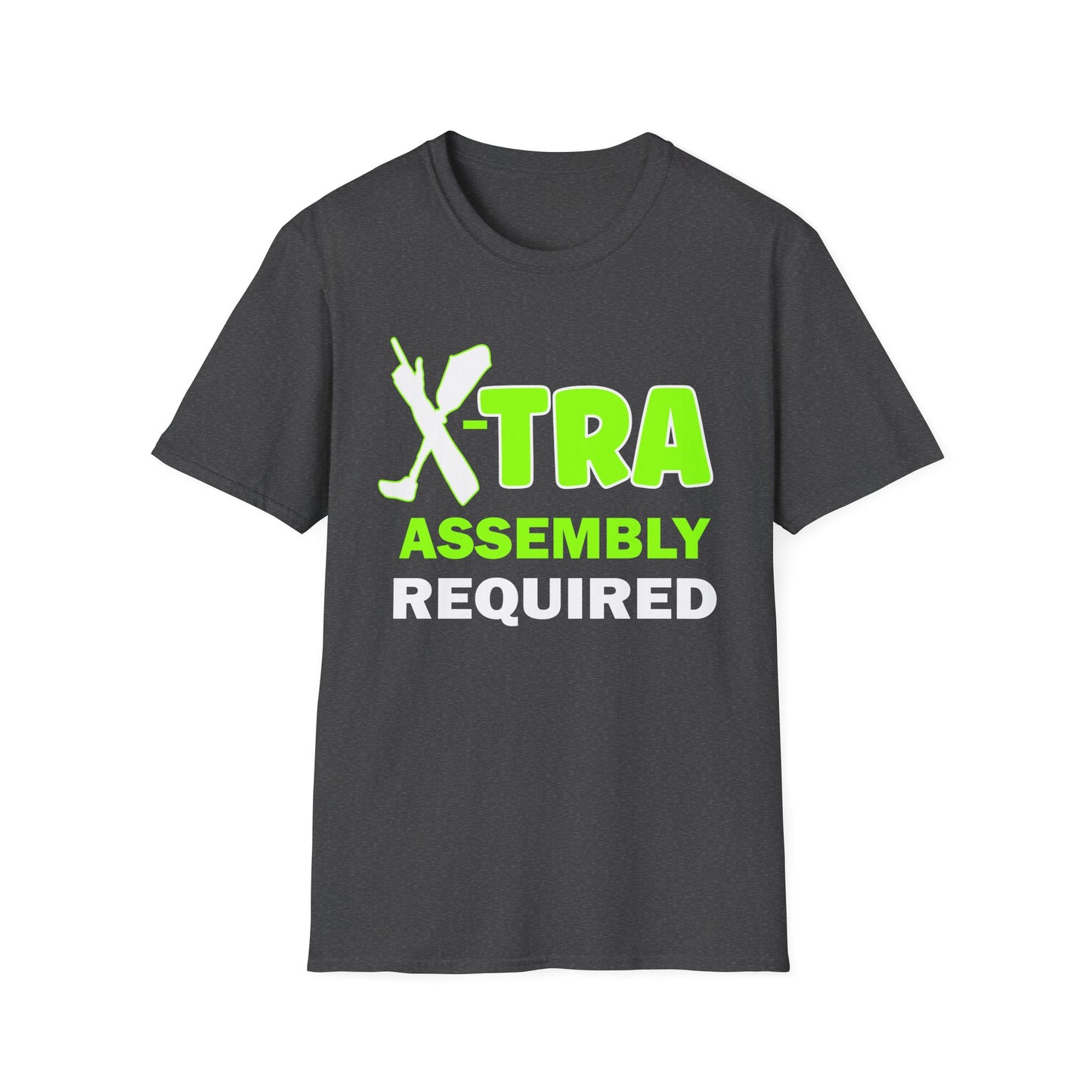 Amputee Humor, Limb Loss Awareness Tee, Extra Assembly Required V1 Print Wm