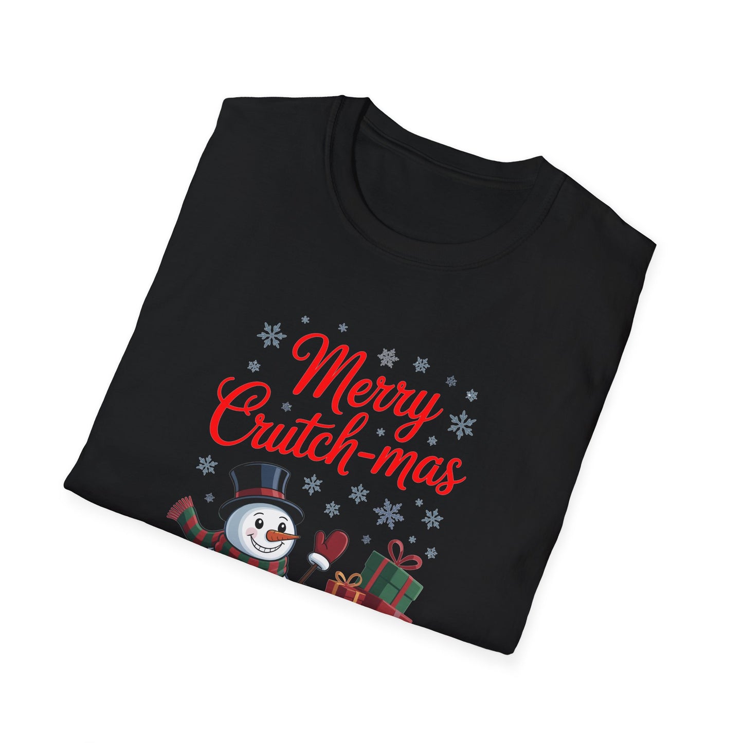 Amputee Humor, Limb Loss Awareness Tee, Merry Crutchmas V1
