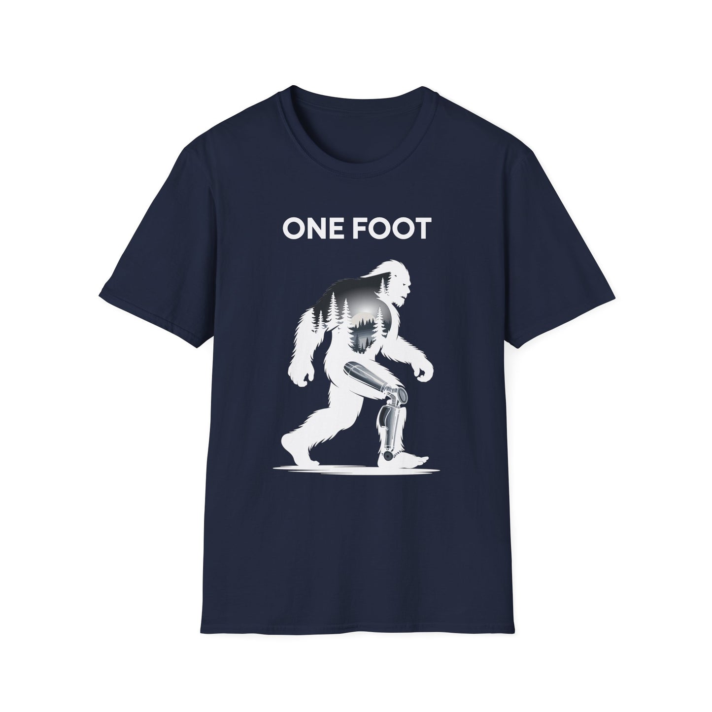 Amputee Humor, Limb Loss Awareness Tee, One Foot V2b