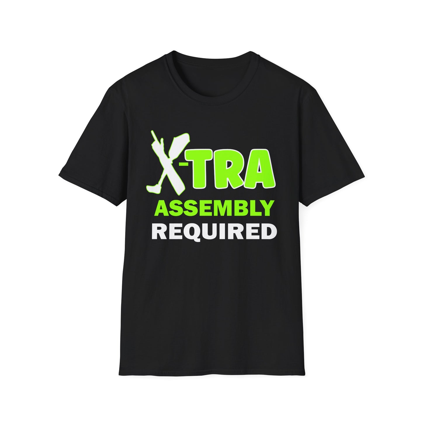 Amputee Humor, Limb Loss Awareness Tee, Extra Assembly Required V1 Print Wm
