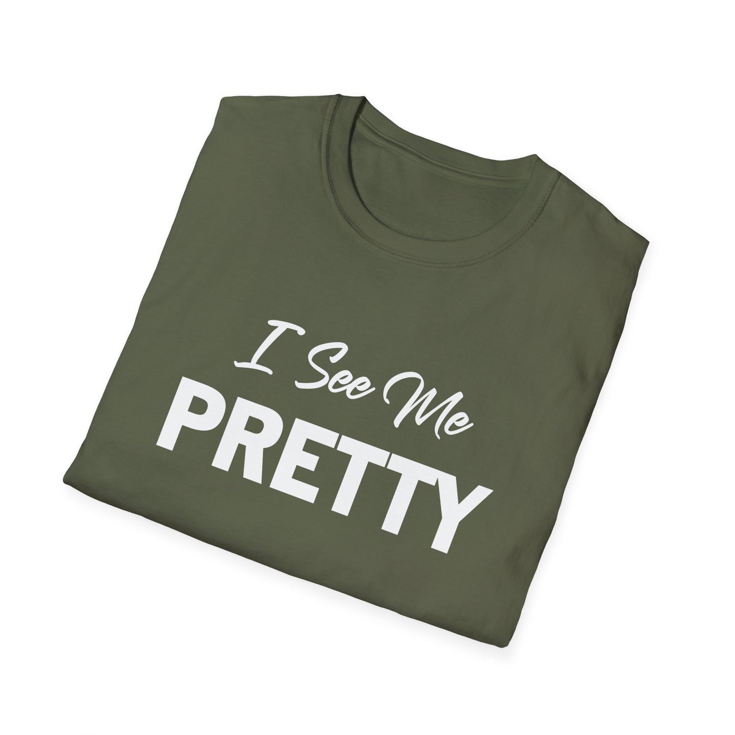 Amputee Humor, Limb Loss Awareness Tee, I See Me Pretty V1 Blk Print