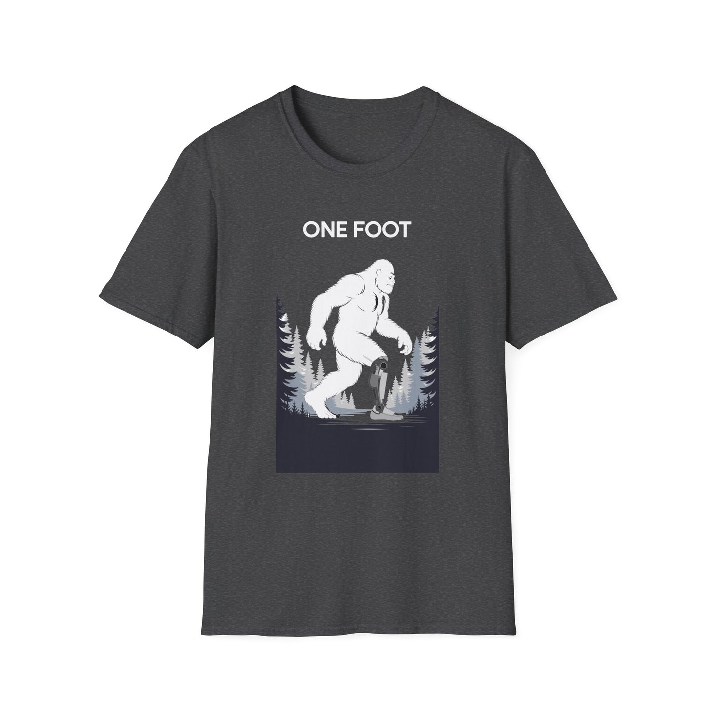 Amputee Humor, Limb Loss Awareness Tee, One Foot V3b