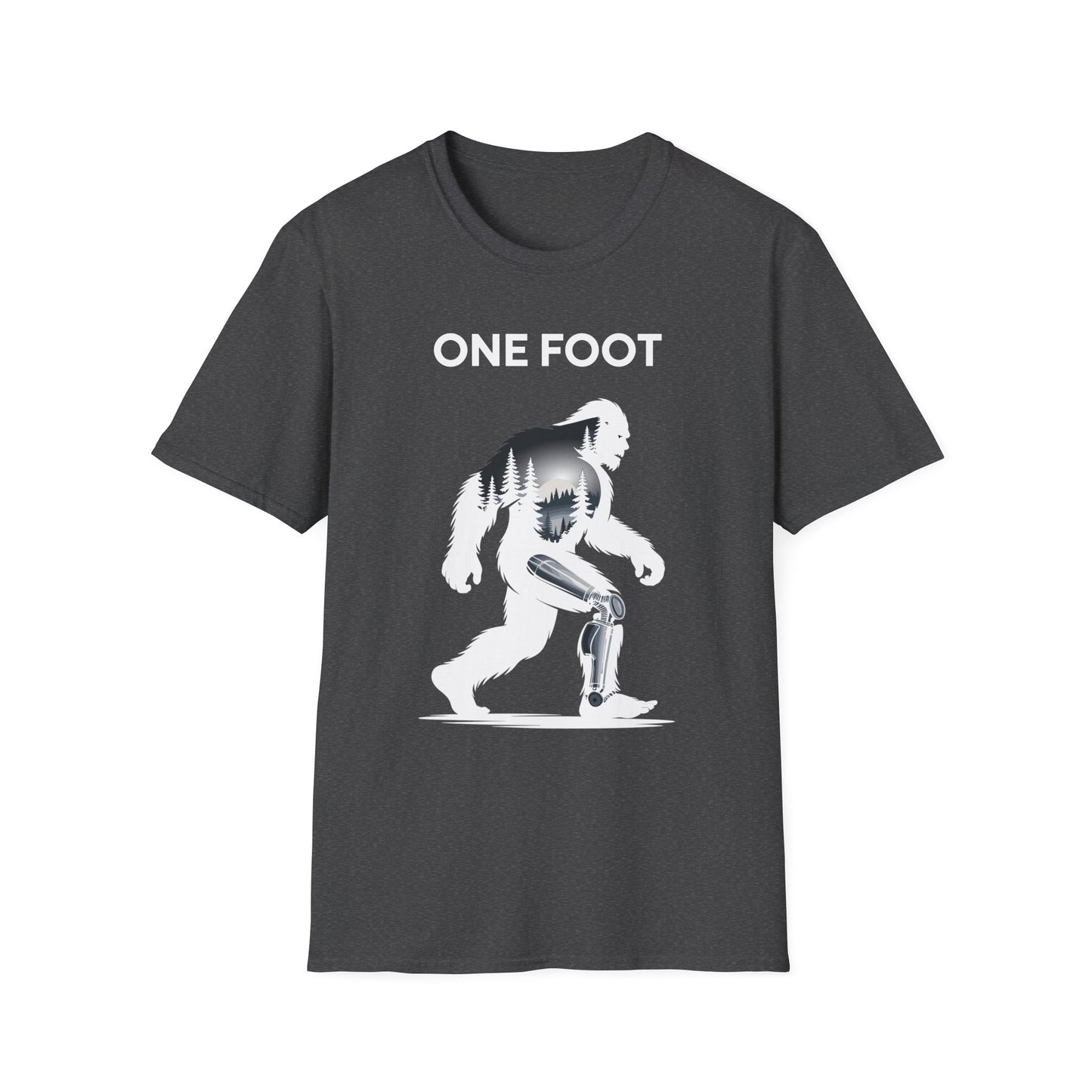 Amputee Humor, Limb Loss Awareness Tee, One Foot V2b