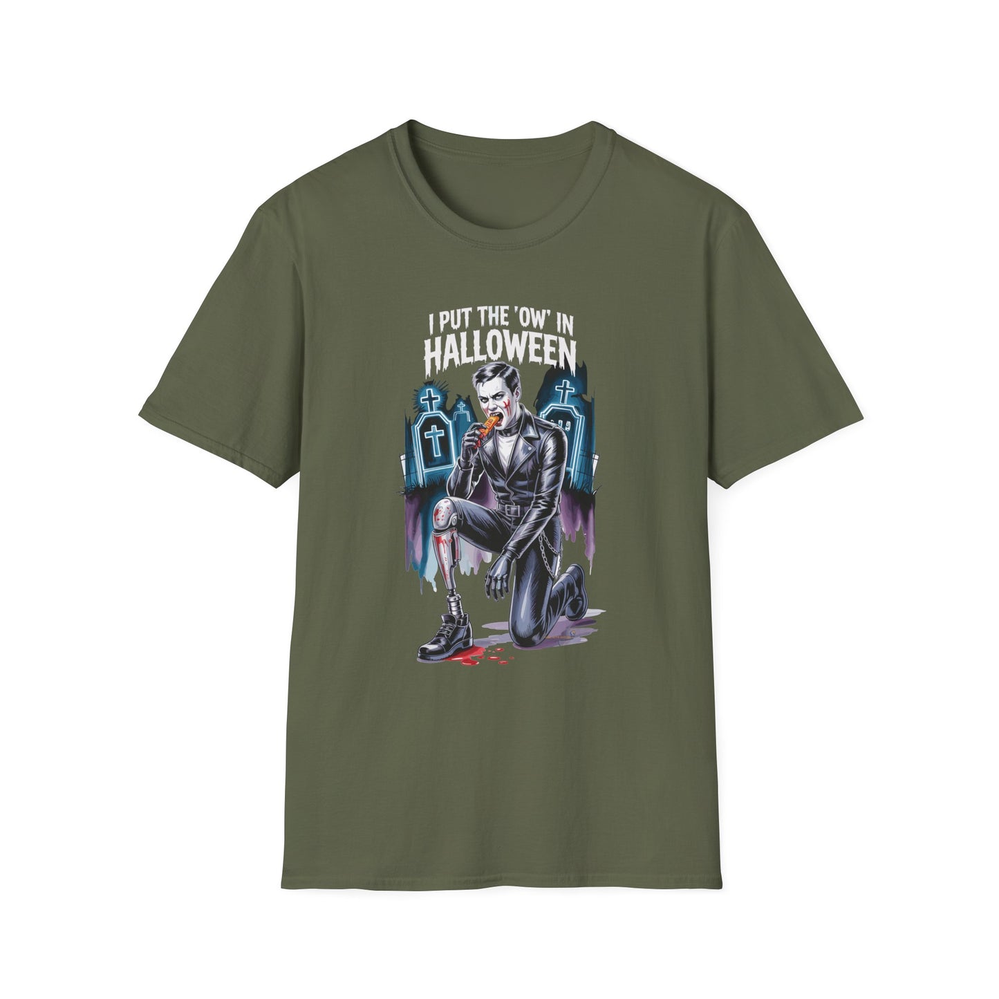 Amputee Humor, Limb Loss Awareness Tee, I Put The Ow In Halloween V1
