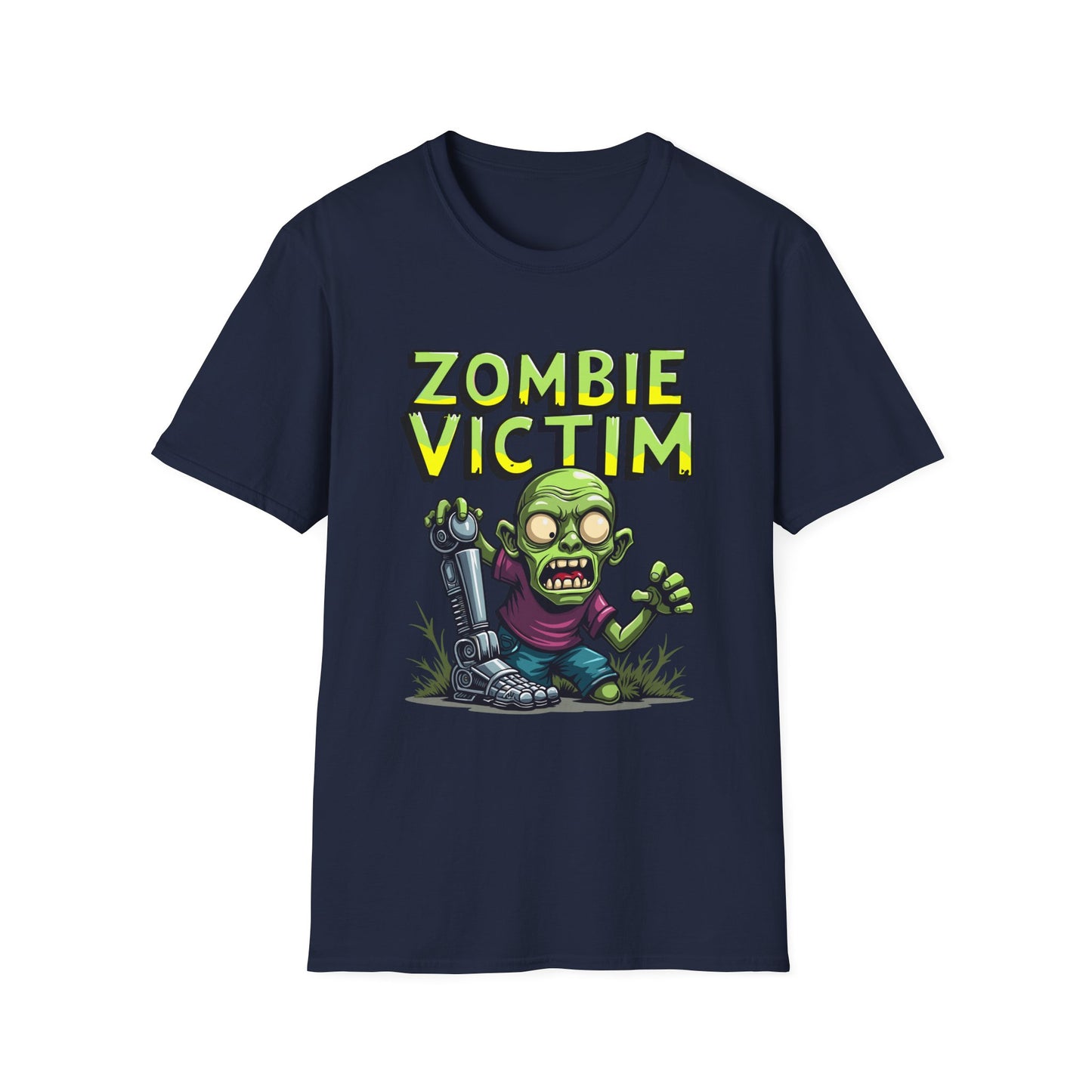 Amputee Humor, Limb Loss Awareness Tee, Zombie Victim Amp V2 Print