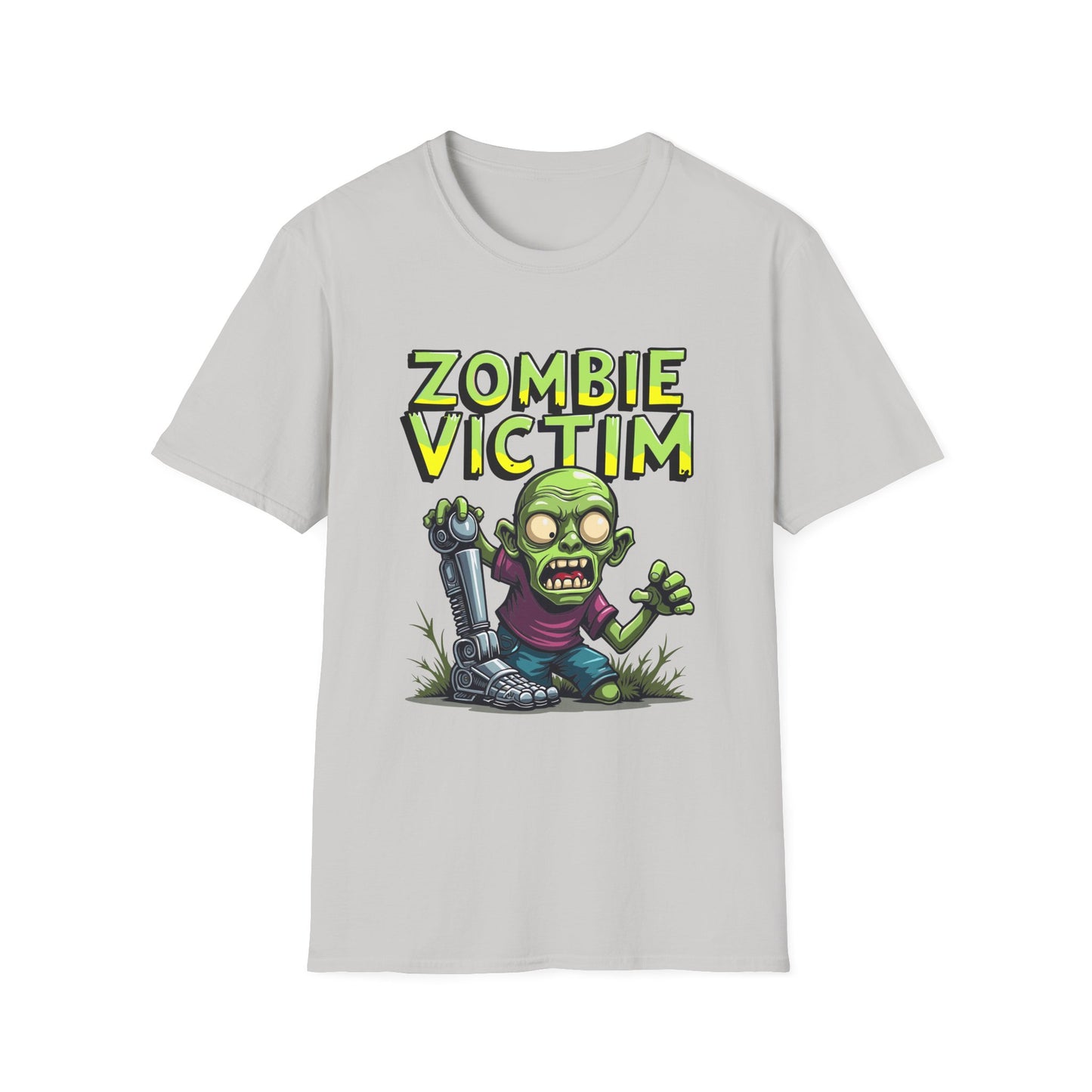 Amputee Humor, Limb Loss Awareness Tee, Zombie Victim Amp V2 Print