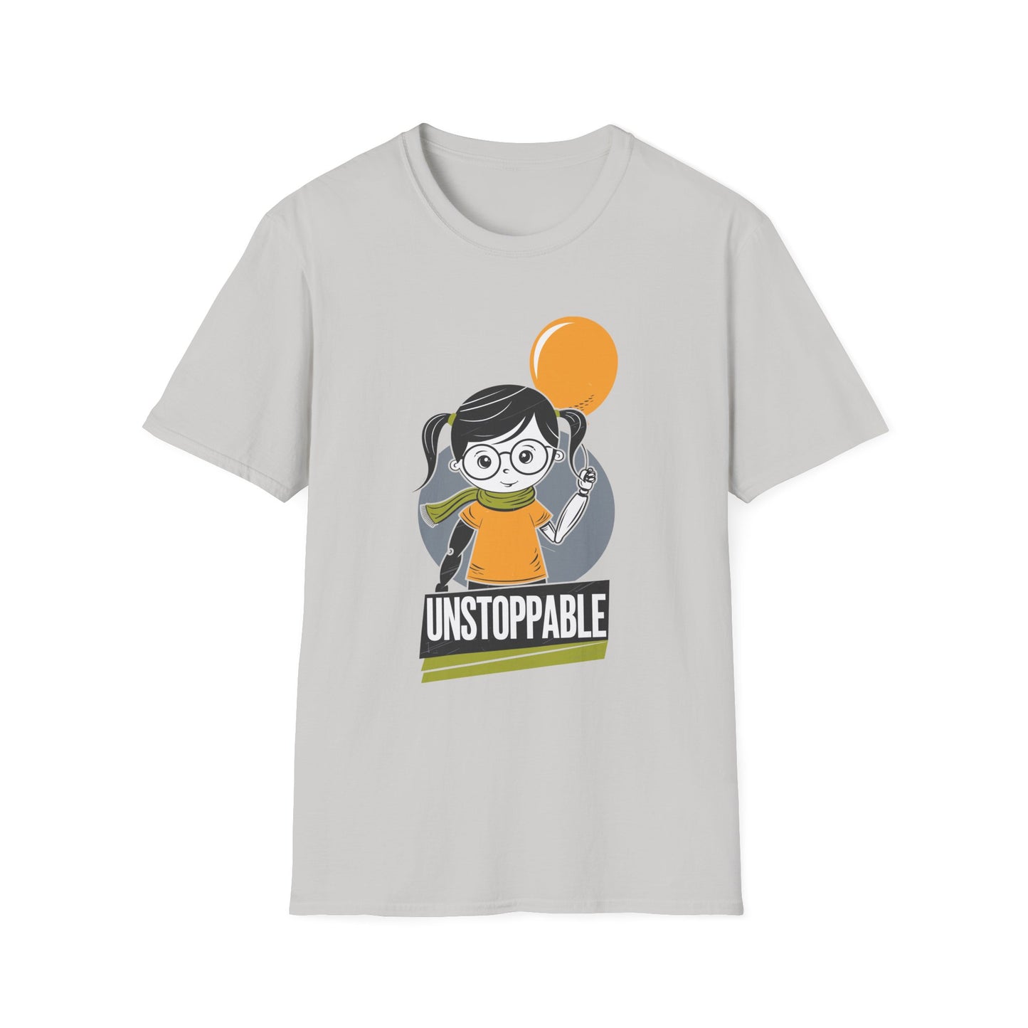 Amputee Humor, Limb Loss Awareness Tee, Arm Amputee Girl Unstoppable V1 Print