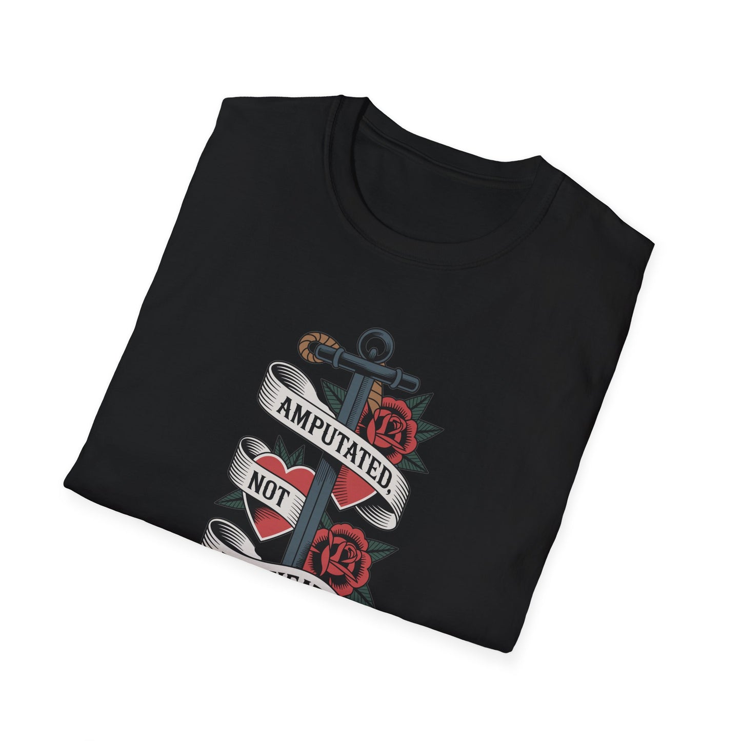 Amputee Humor, Limb Loss Awareness Tee, Amputated Not Defeated V1