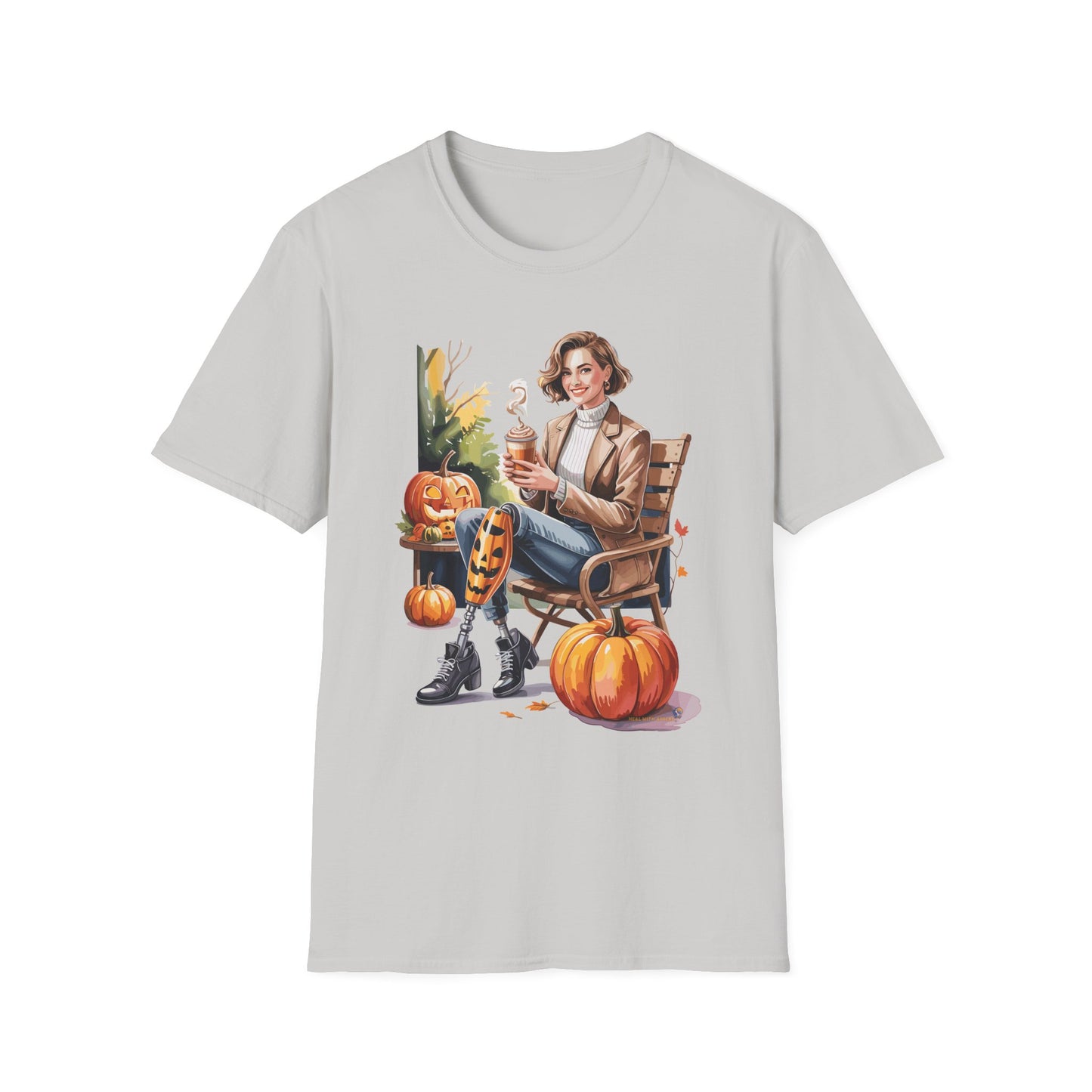 Amputee Humor, Limb Loss Awareness Tee, Autumn Vibes Amputee V1