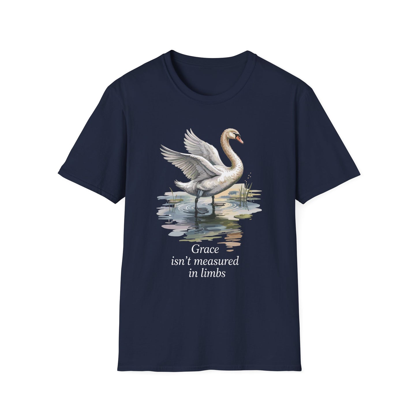 Amputee Humor, Limb Loss Awareness Tee, Swan Tee V1b