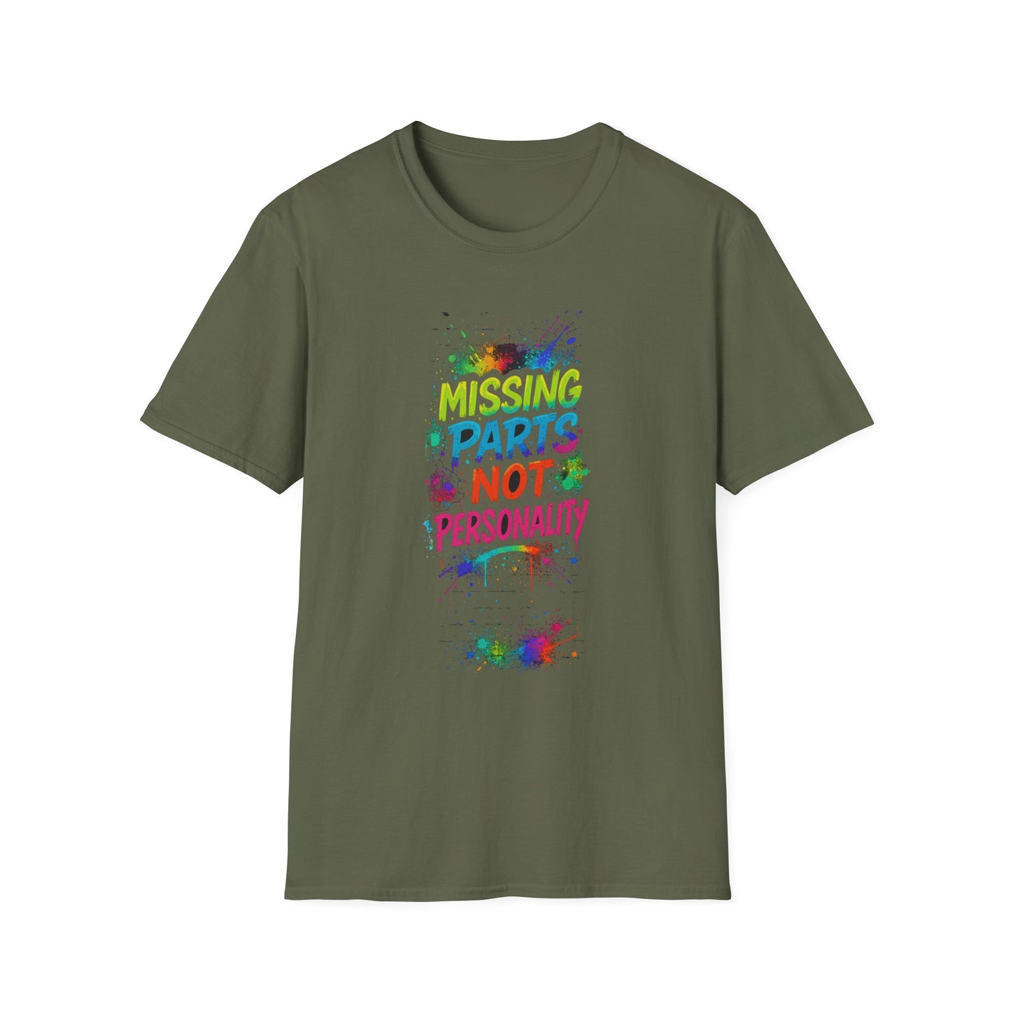 Amputee Humor, Limb Loss Awareness Tee, Missing Parts Not Personality V2