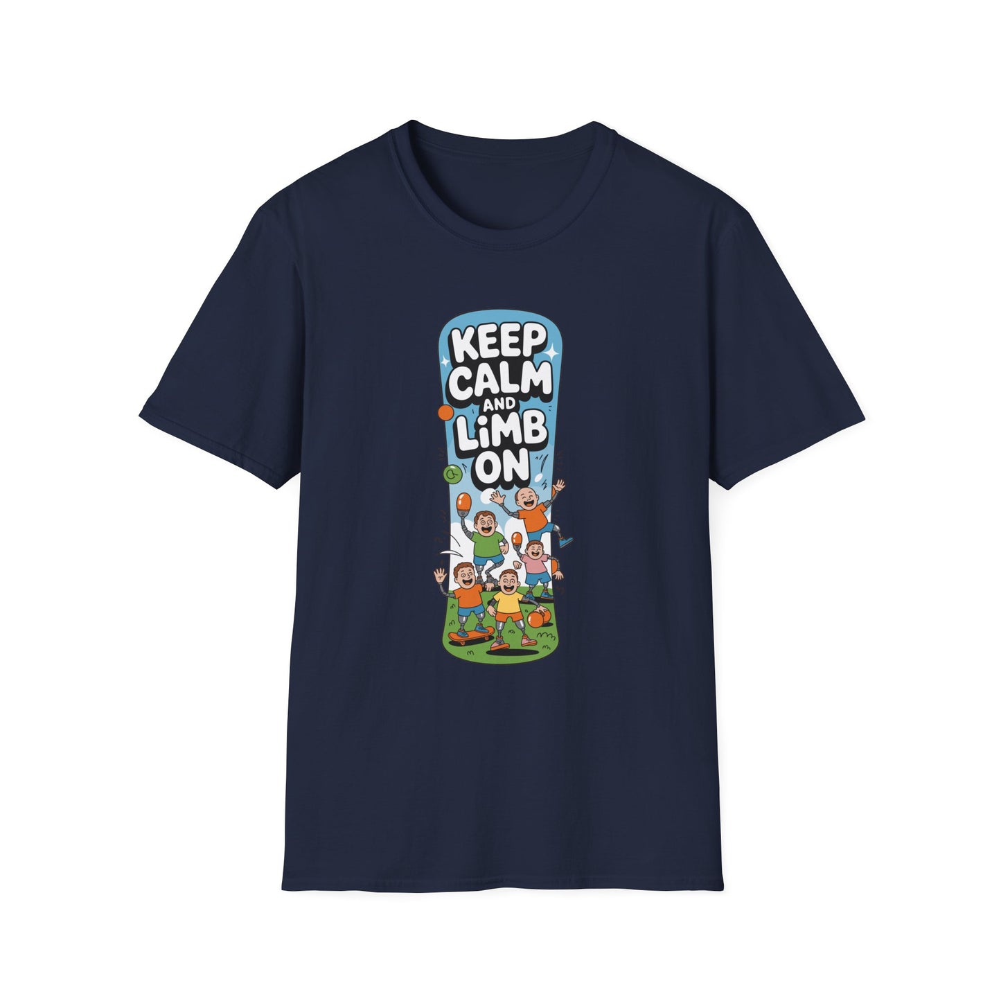 Amputee Humor, Limb Loss Awareness Tee, Keep Calm Limb On V2