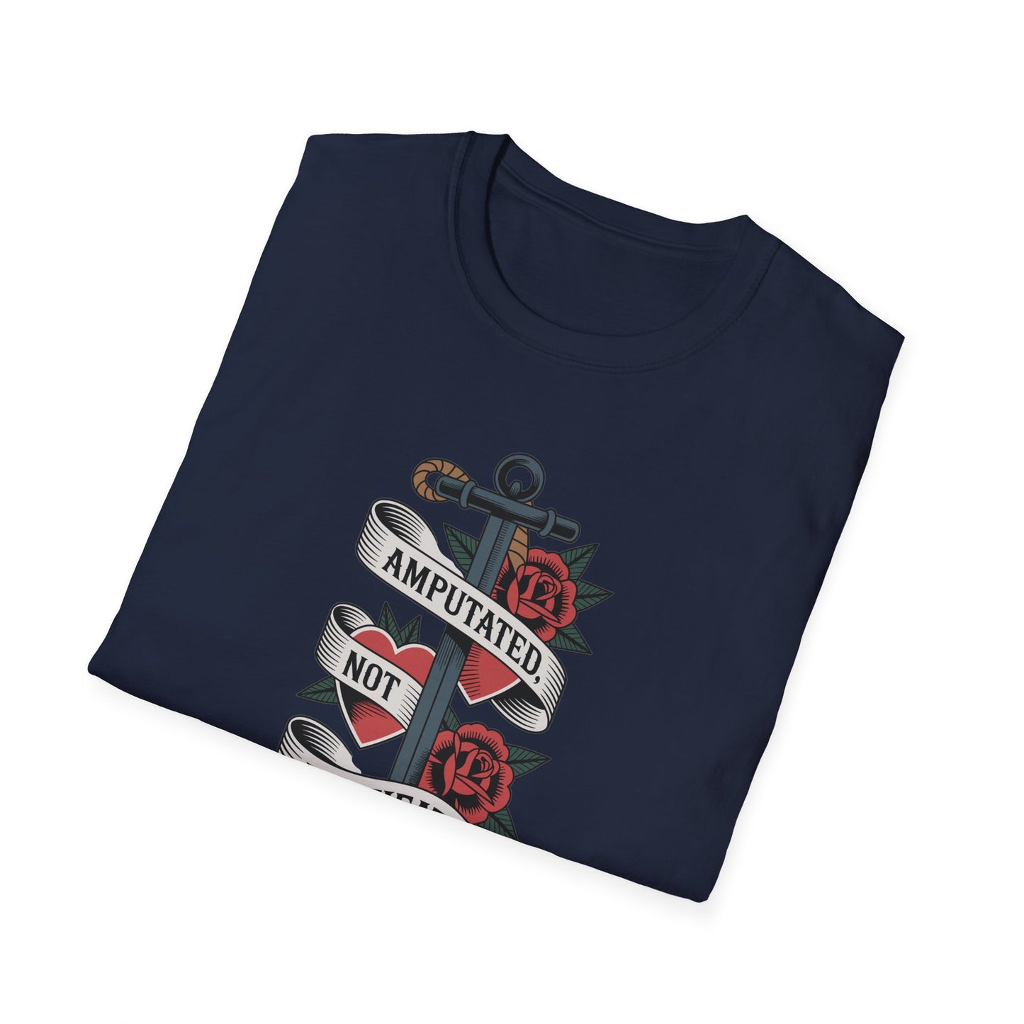 Amputee Humor, Limb Loss Awareness Tee, Amputated Not Defeated V1