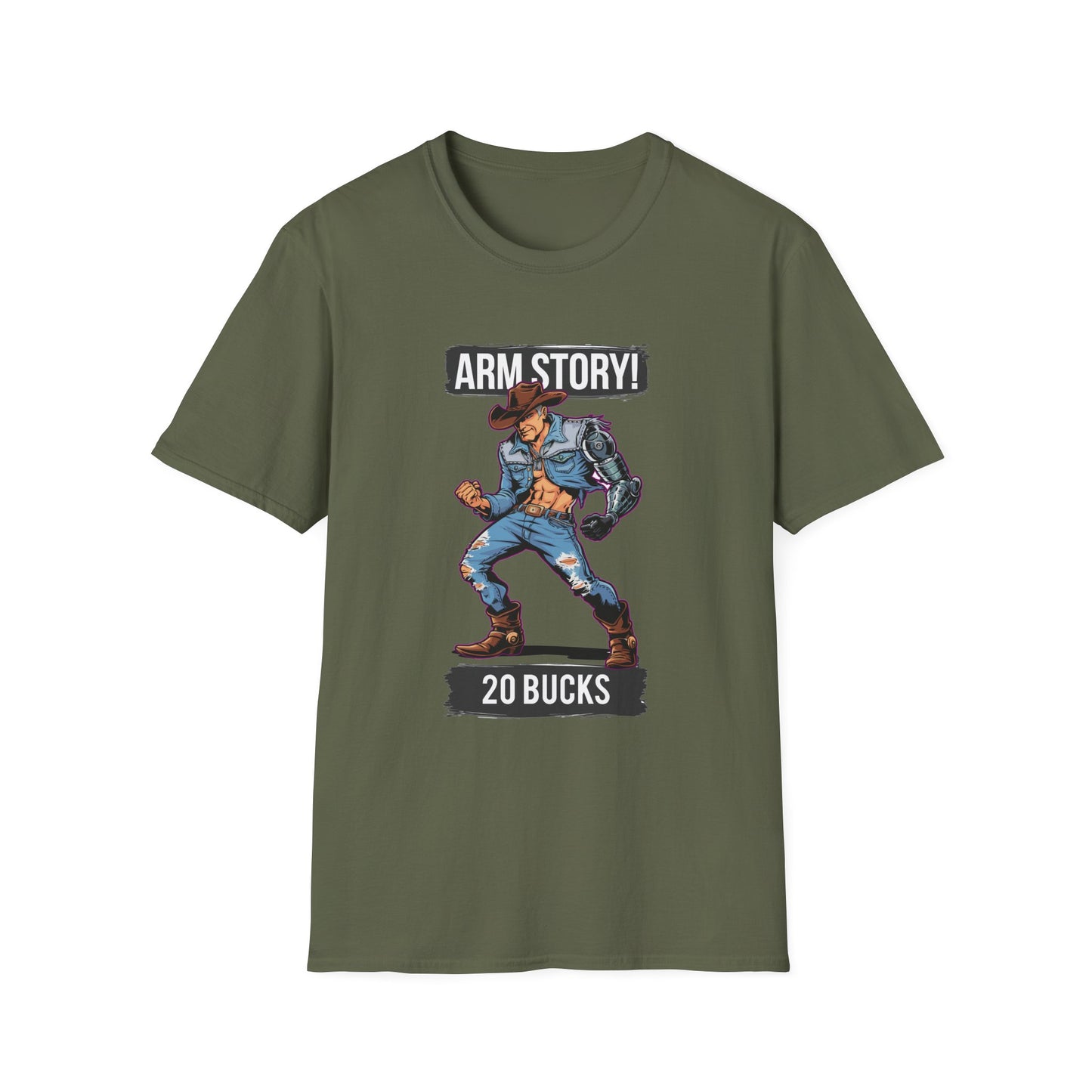 Amputee Humor, Limb Loss Awareness Tee, Arm Story V1 Print