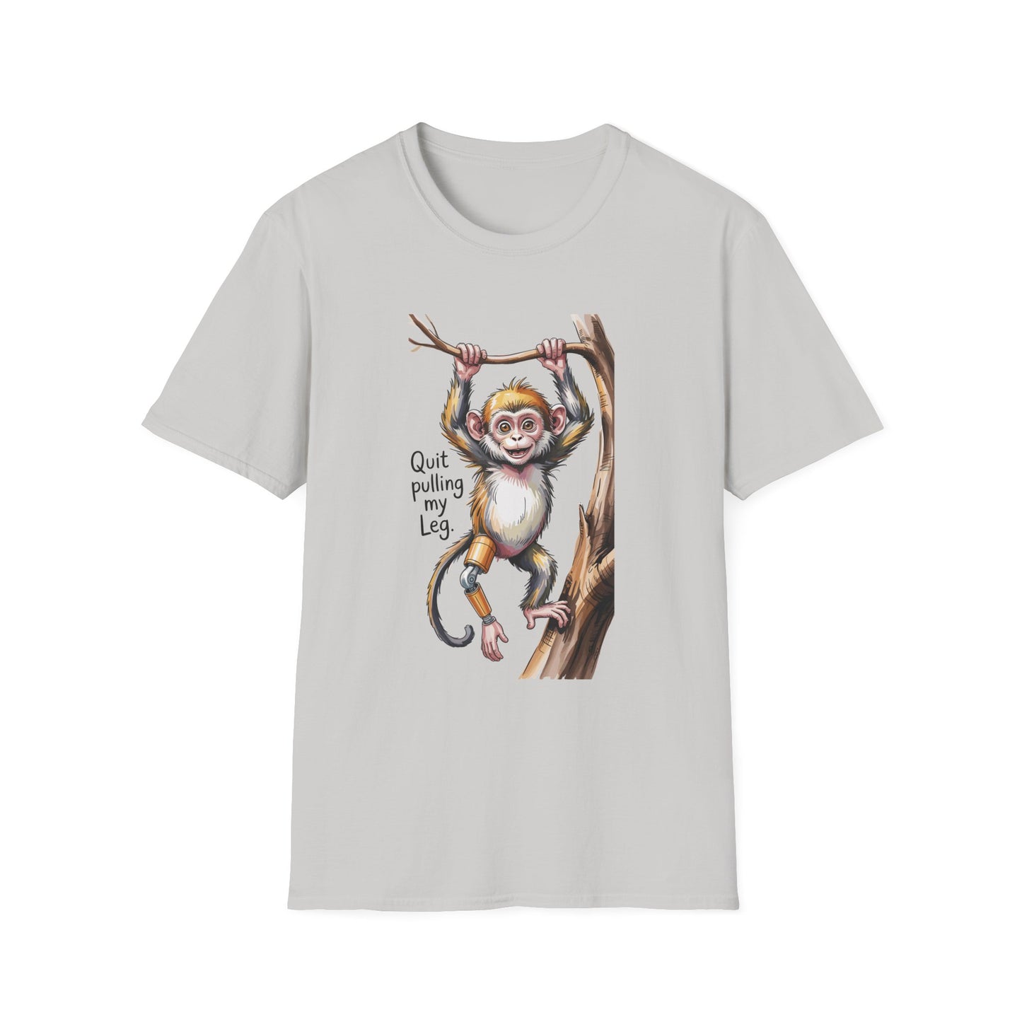 Amputee Humor, Limb Loss Awareness Tee, Monkey Tee V3b