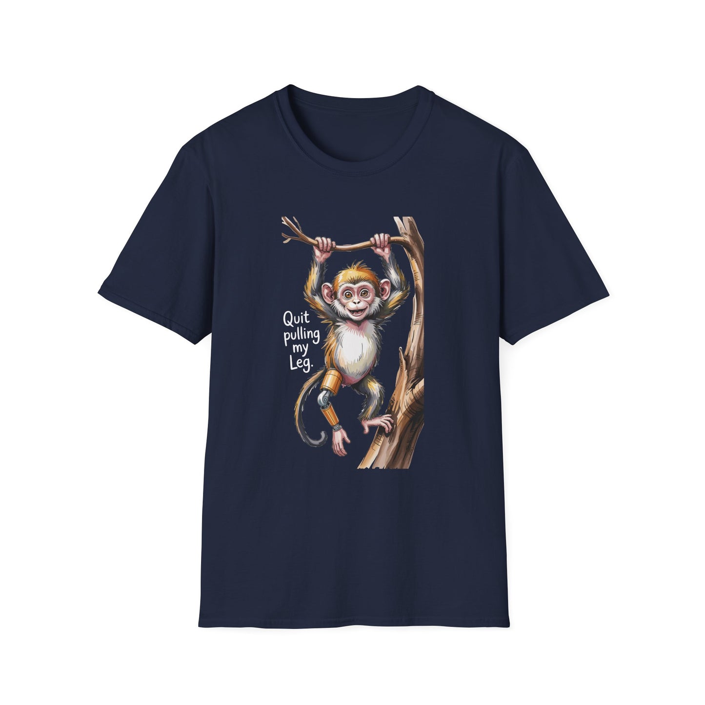 Amputee Humor, Limb Loss Awareness Tee, Monkey Tee V3b