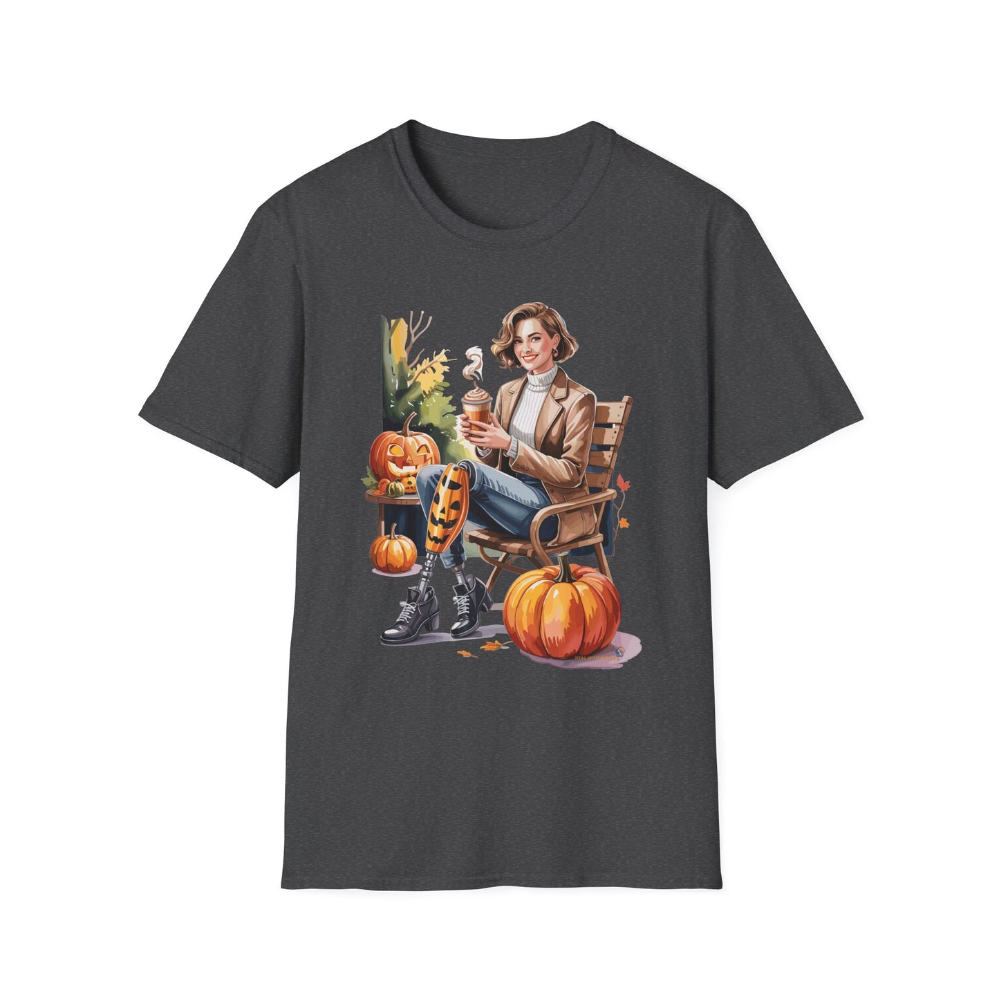 Amputee Humor, Limb Loss Awareness Tee, Autumn Vibes Amputee V1