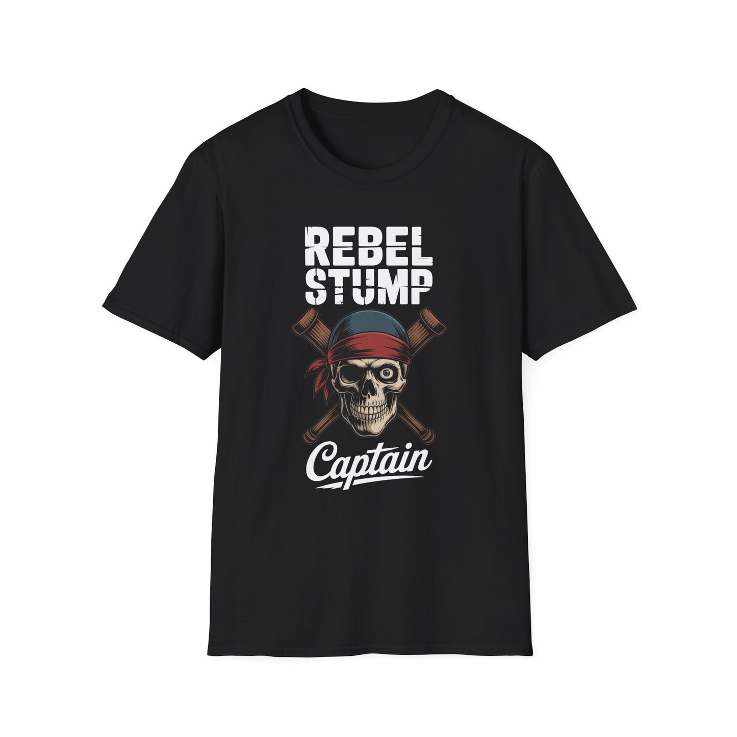 Amputee Humor, Limb Loss Awareness Tee, Rebel Stump V1b