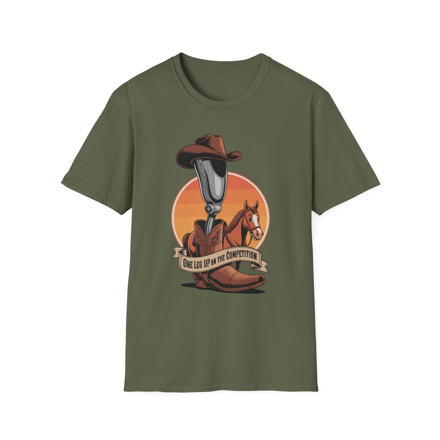 Amputee Humor, Limb Loss Awareness Tee, One Leg Competition