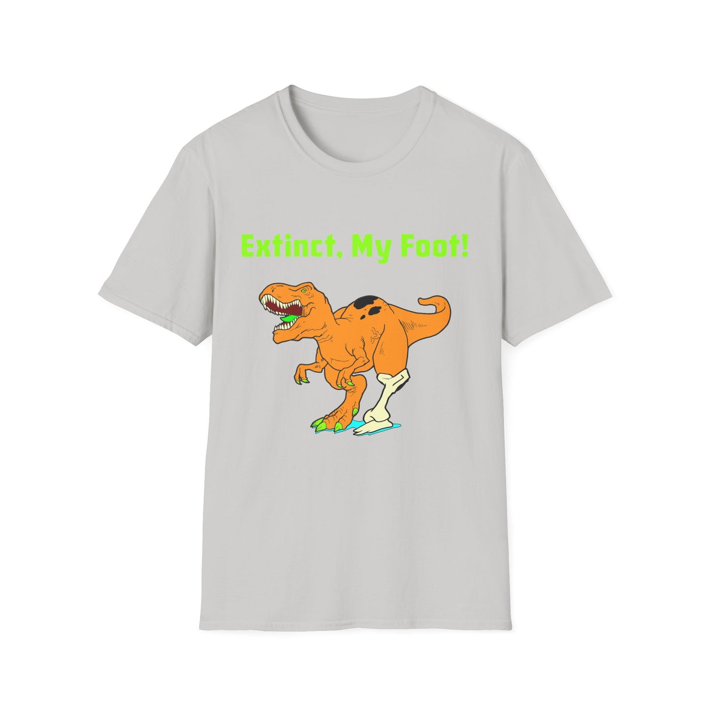 Amputee Humor, Limb Loss Awareness Tee, Peg Asaurus Bone Leg V1