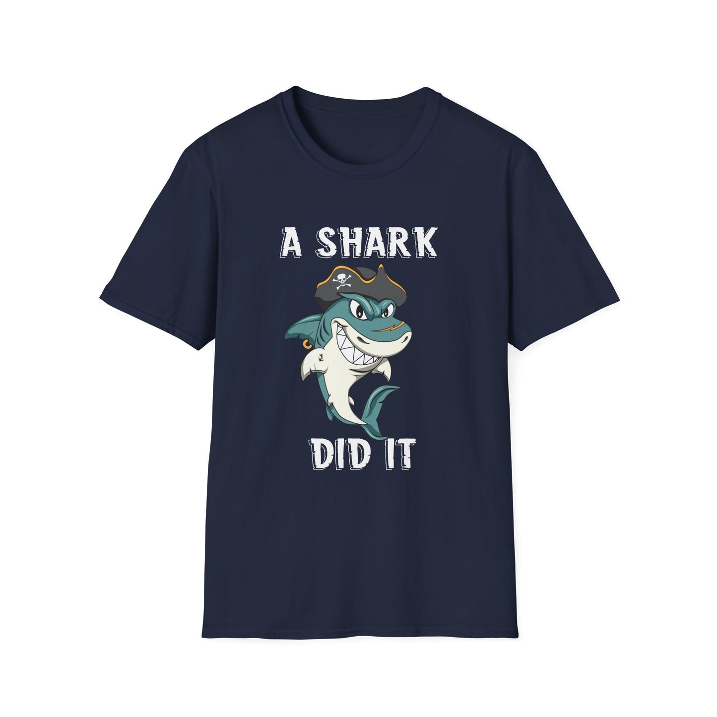 Amputee Humor, Limb Loss Awareness Tee, Shark Week V2 Blk Shrt Print Wm