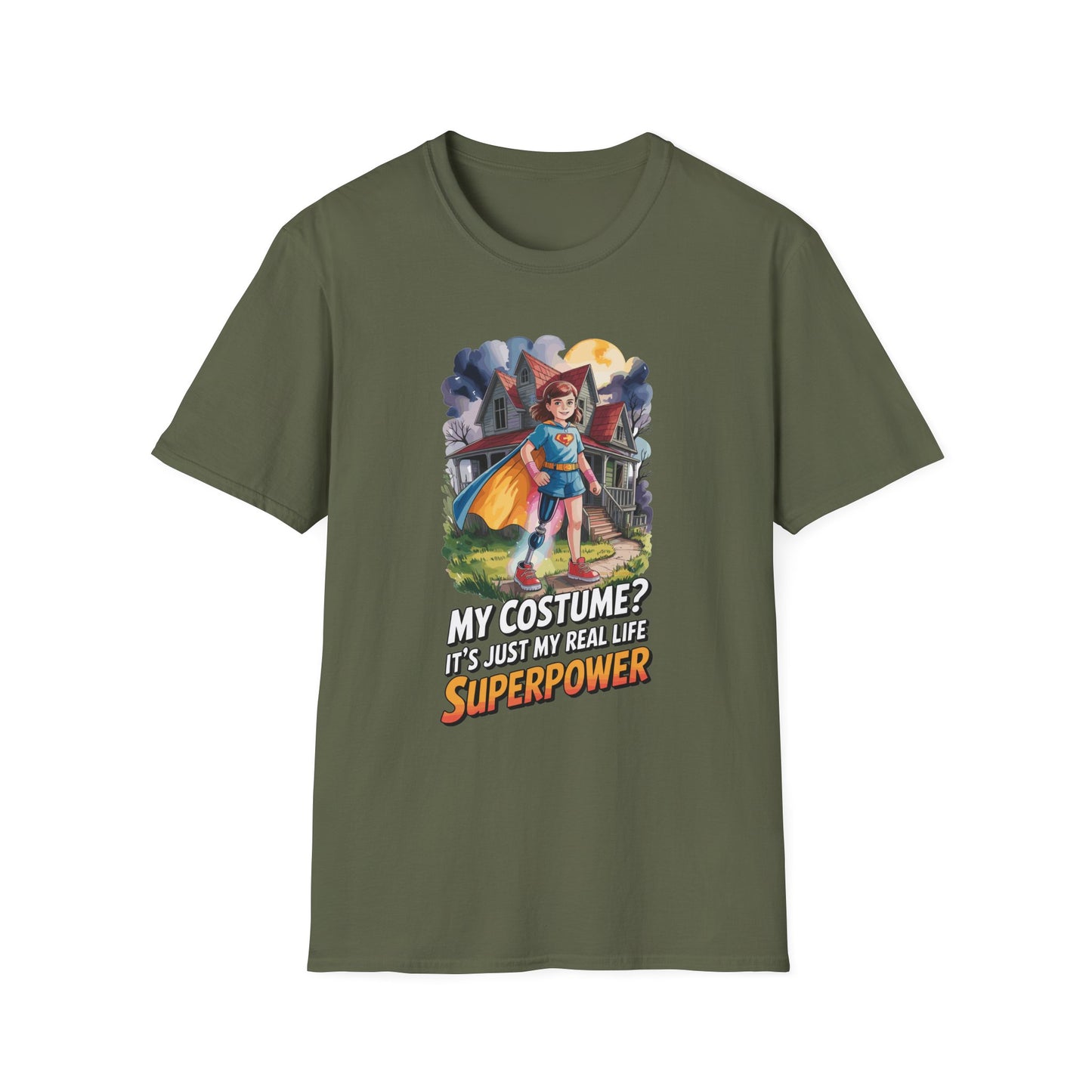 Amputee Humor, Limb Loss Awareness Tee, My Costume Is My Superpower V1