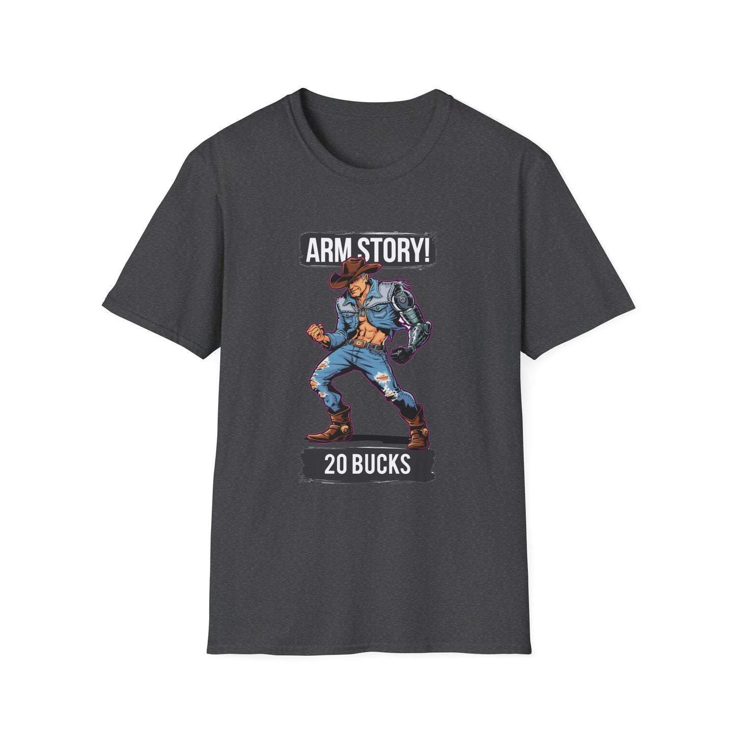 Amputee Humor, Limb Loss Awareness Tee, Arm Story V1 Print