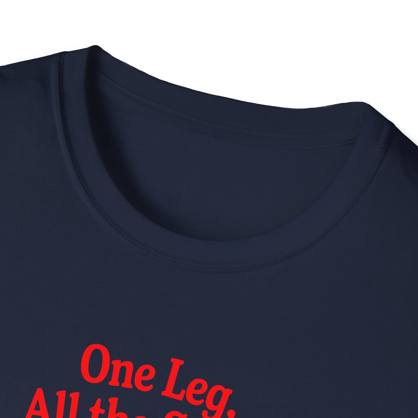 Amputee Humor, Limb Loss Awareness Tee, One Leg All The Spirit V1