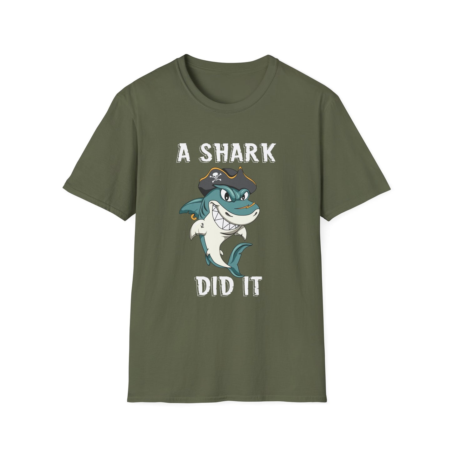 Amputee Humor, Limb Loss Awareness Tee, Shark Week V2 Blk Shrt Print Wm
