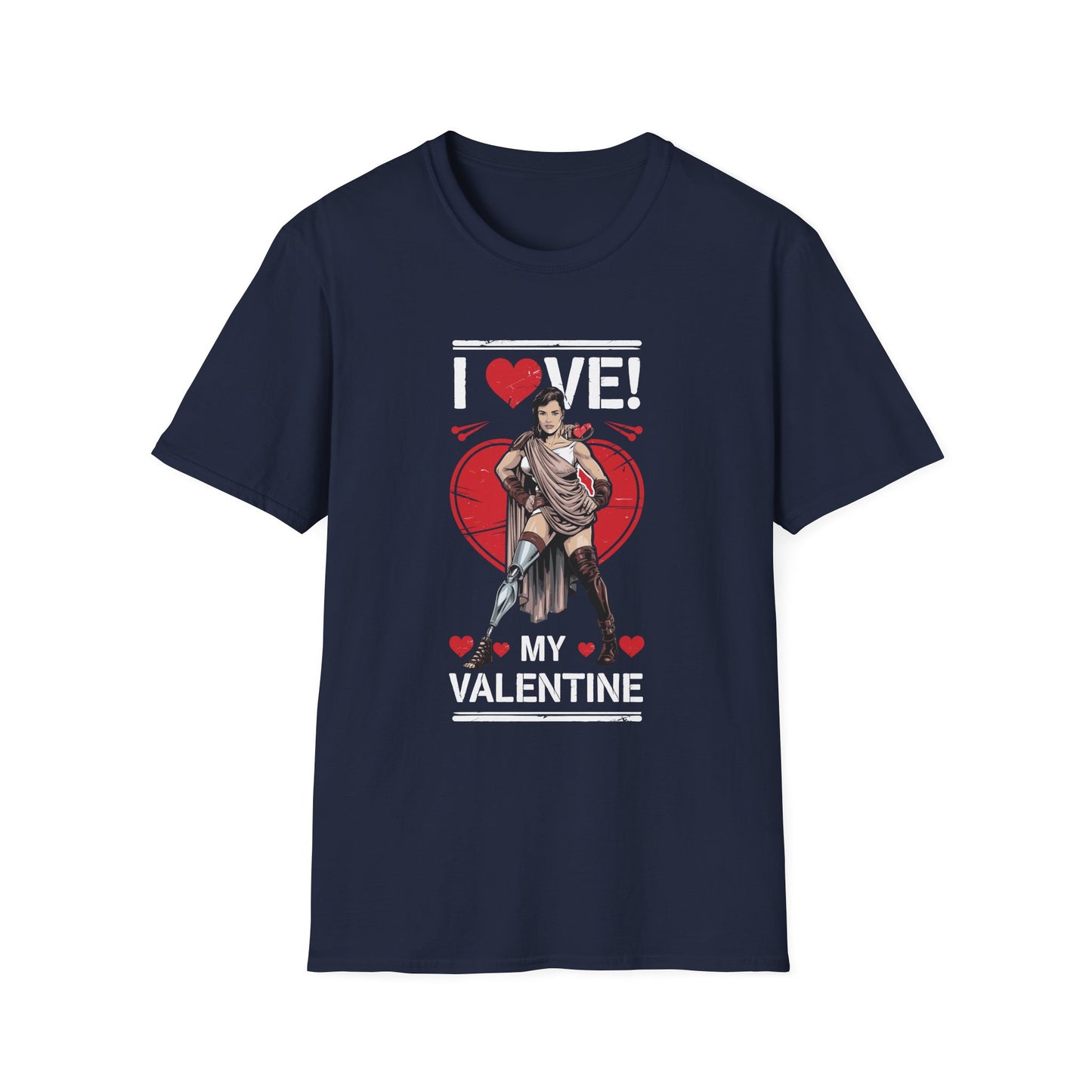 Amputee Humor, Limb Loss Awareness Tee, I Love My Valentine V2b Print