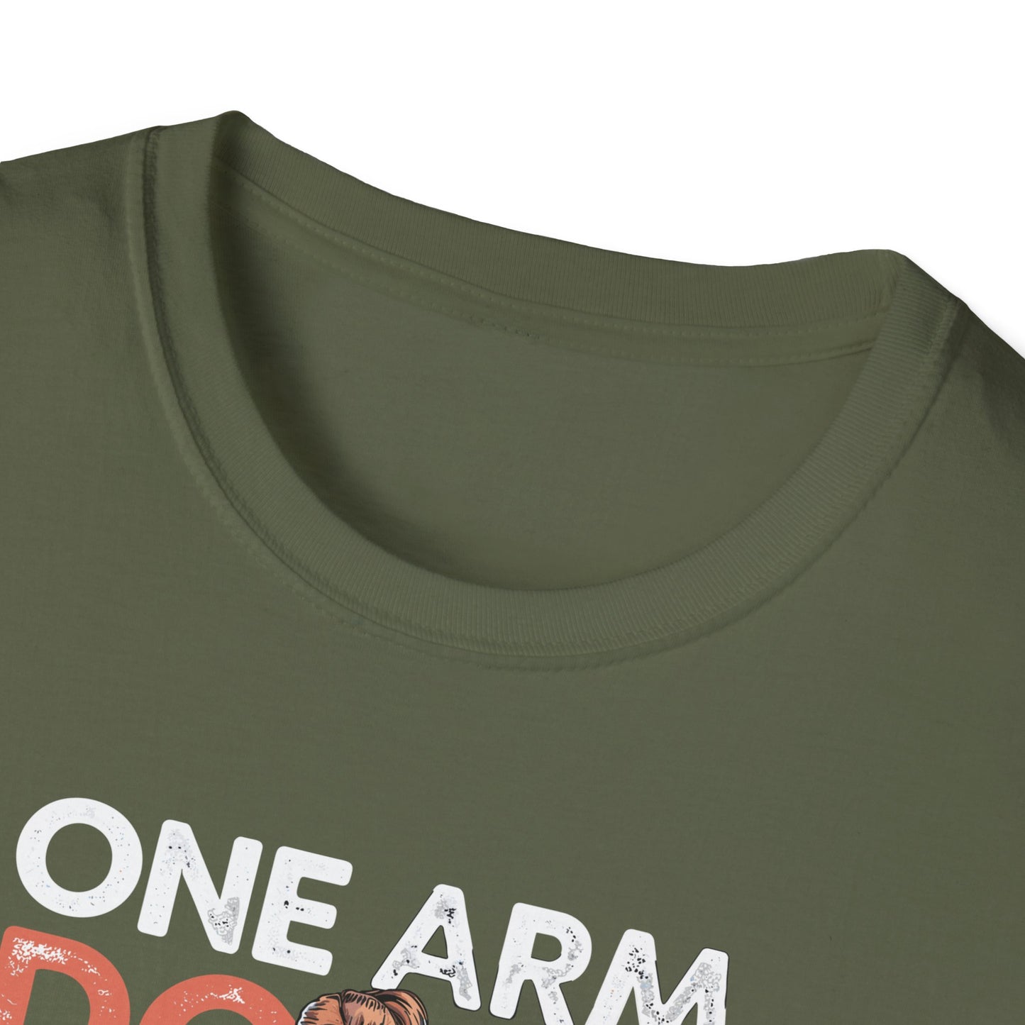 Amputee Humor, Limb Loss Awareness Tee, One Arm Down Woman V1 Print