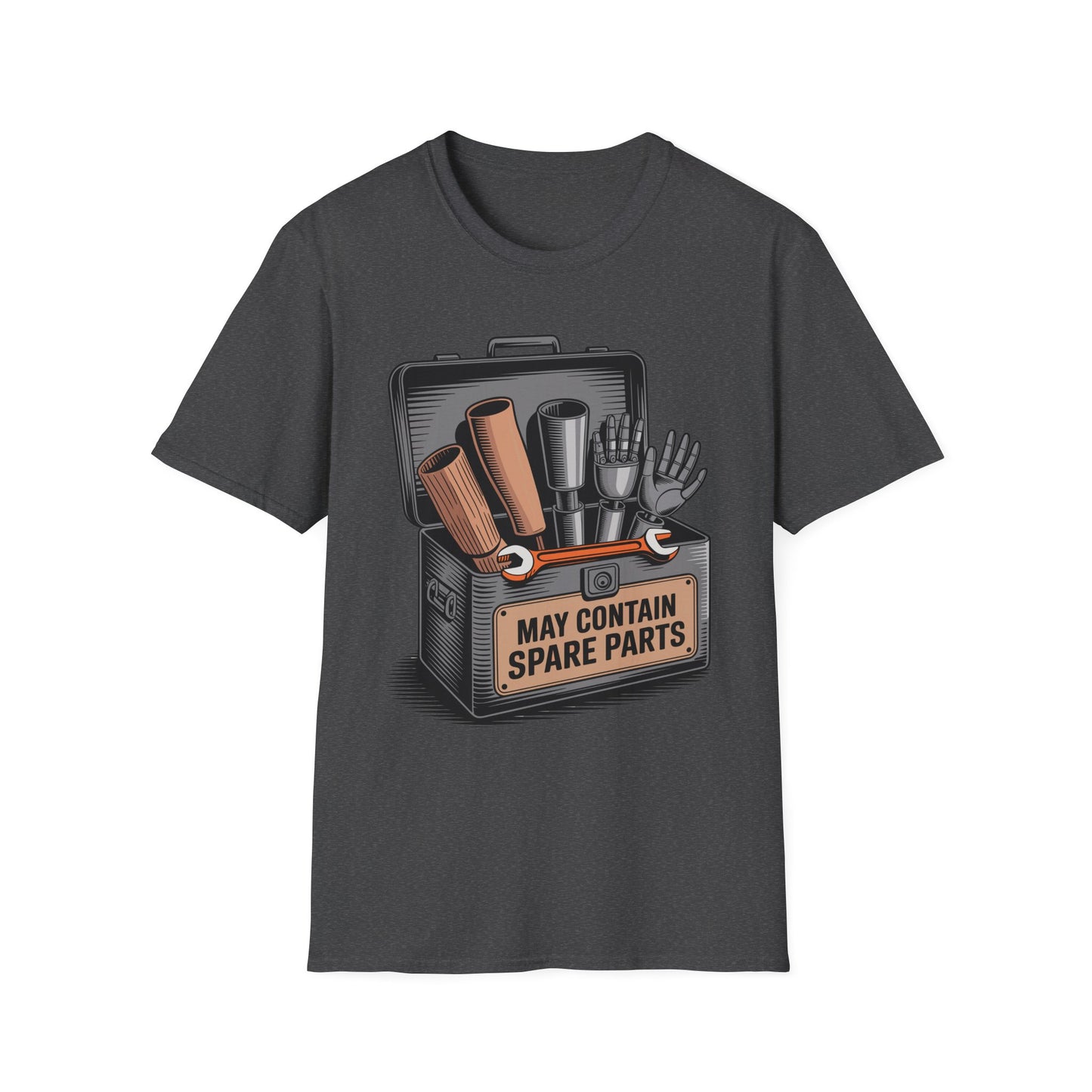Amputee Humor, Limb Loss Awareness Tee, May Contain After Parts V1