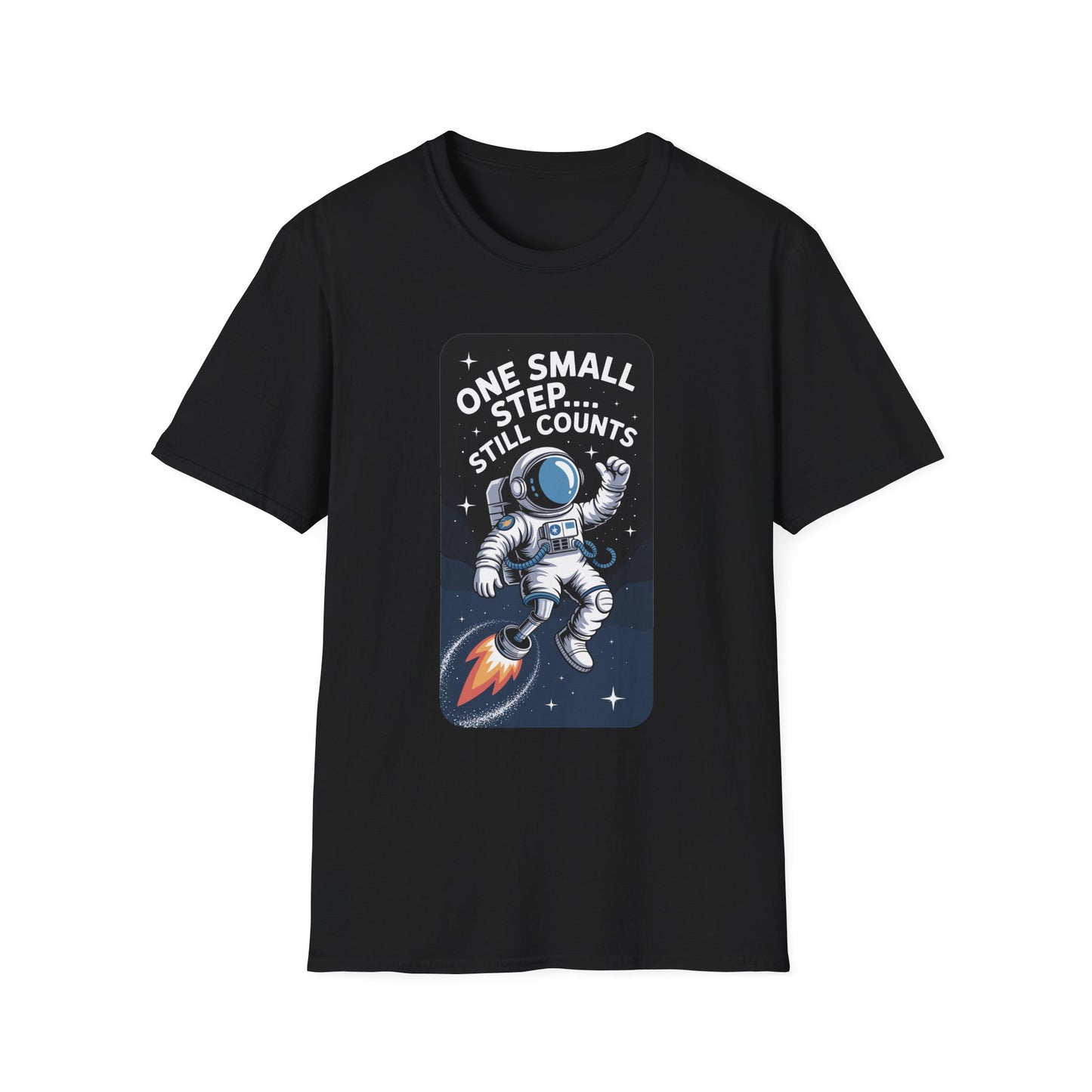 Amputee Humor, Limb Loss Awareness Tee, One Small Step Still V2