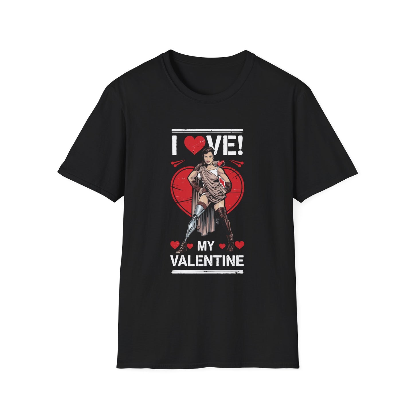 Amputee Humor, Limb Loss Awareness Tee, I Love My Valentine V2b Print