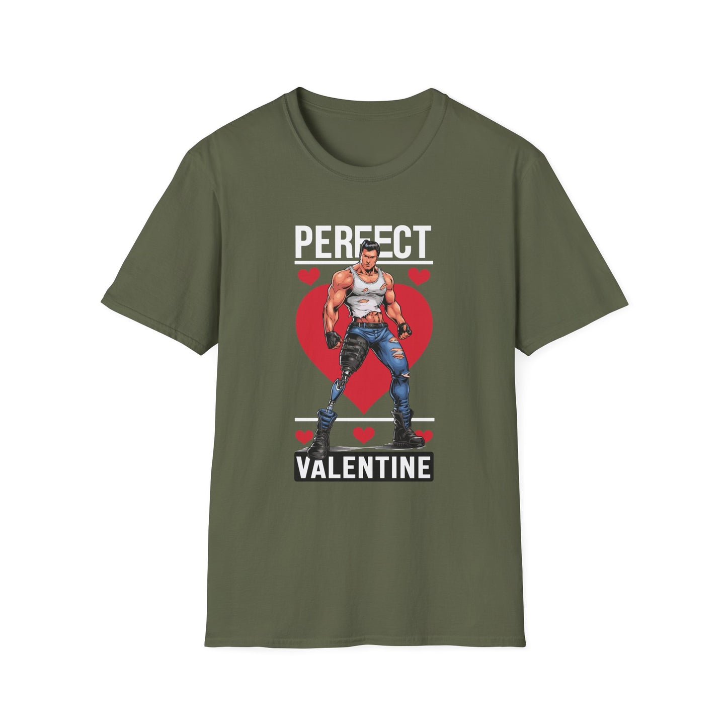 Amputee Humor, Limb Loss Awareness Tee, Perfect Valentine V4b Print