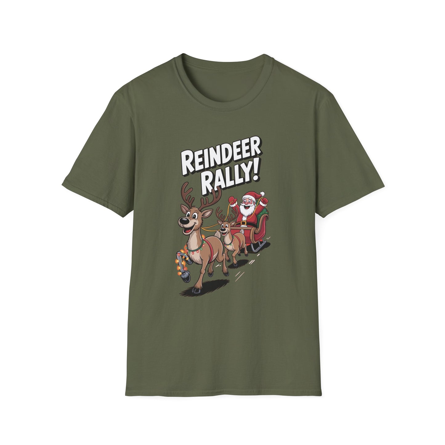 Amputee Humor, Limb Loss Awareness Tee, Reindeer Rally Leg V1