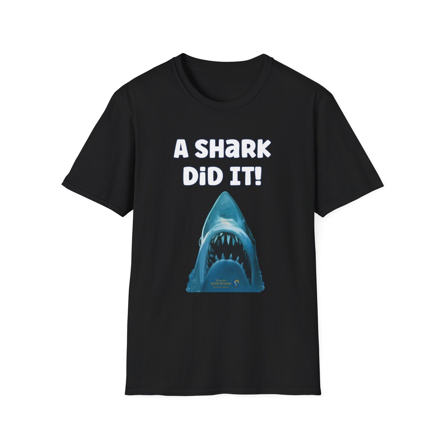 Amputee Humor, Limb Loss Awareness Tee, A Shark Did It V2 Tank Top Print