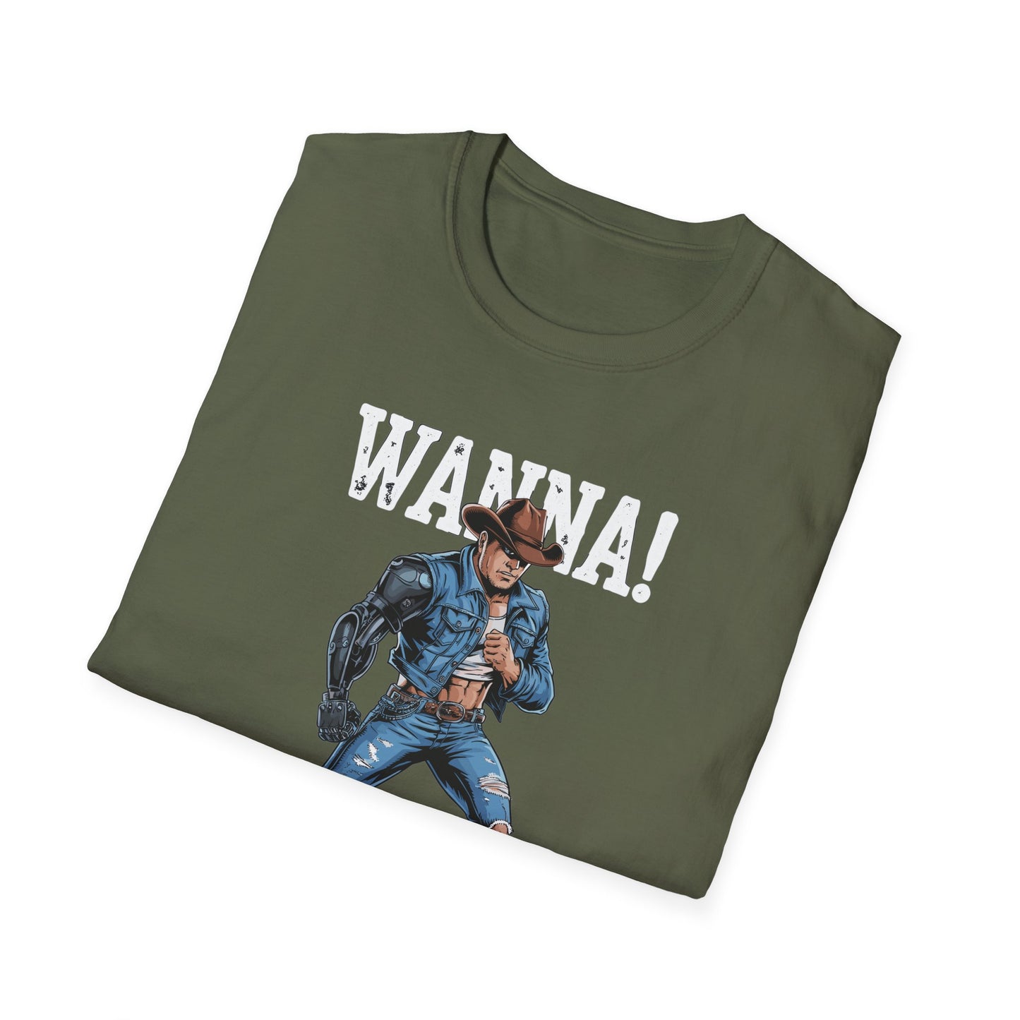 Amputee Humor, Limb Loss Awareness Tee, Wanna Arm Wrestle V2b Print