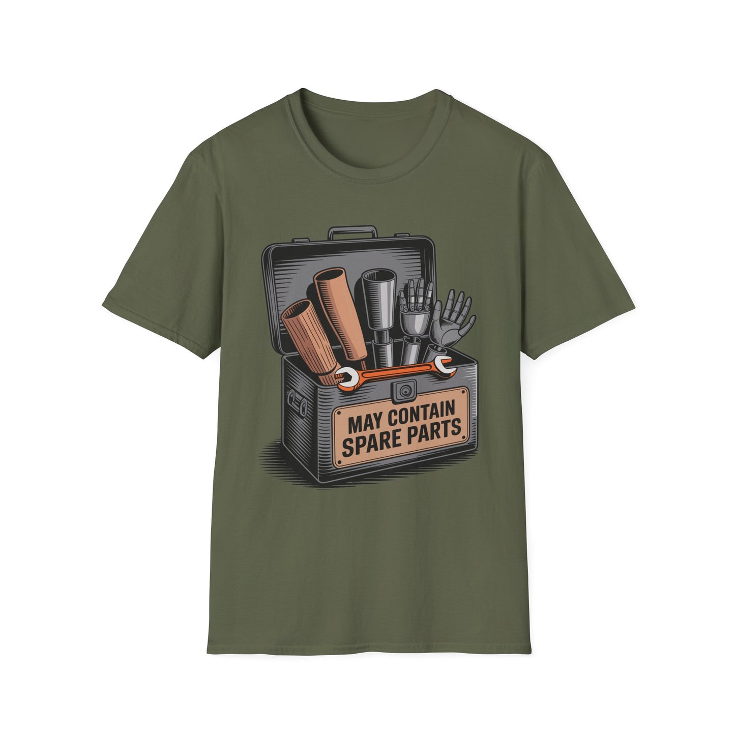 Amputee Humor, Limb Loss Awareness Tee, May Contain After Parts V1
