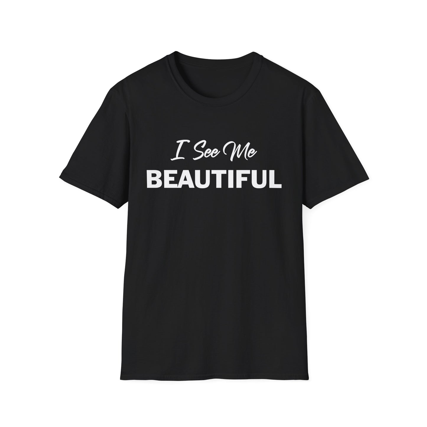 Amputee Humor, Limb Loss Awareness Tee, I See Me Beautiful V1 Blk Print