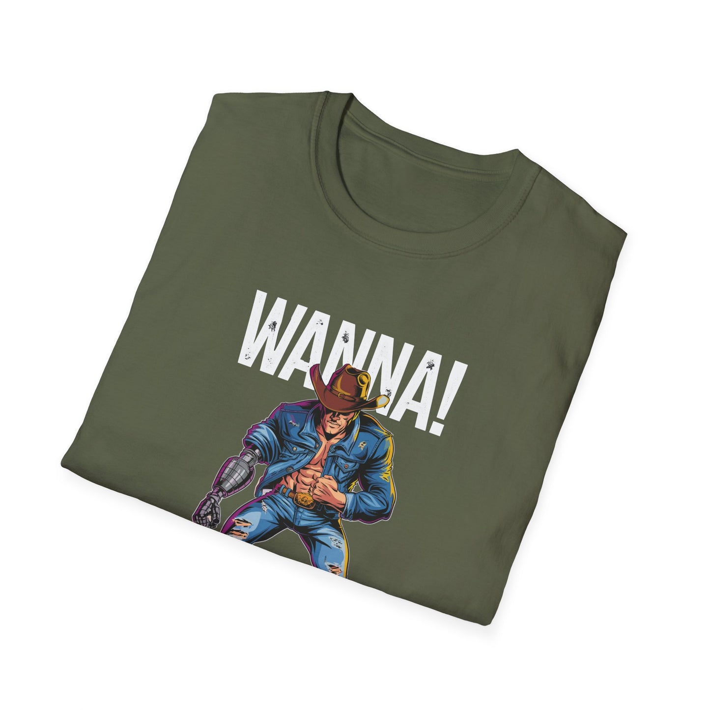 Amputee Humor, Limb Loss Awareness Tee, Wanna Arm Wrestle V1b Print