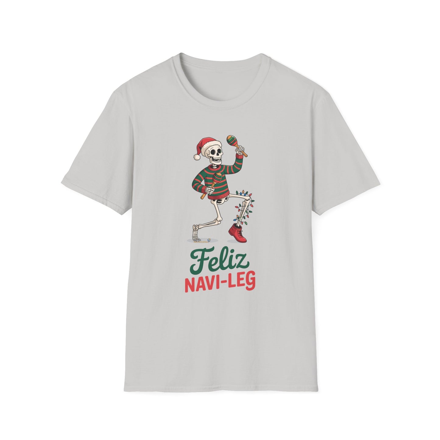 Amputee Humor, Limb Loss Awareness Tee, Feliz Navi Leg V1