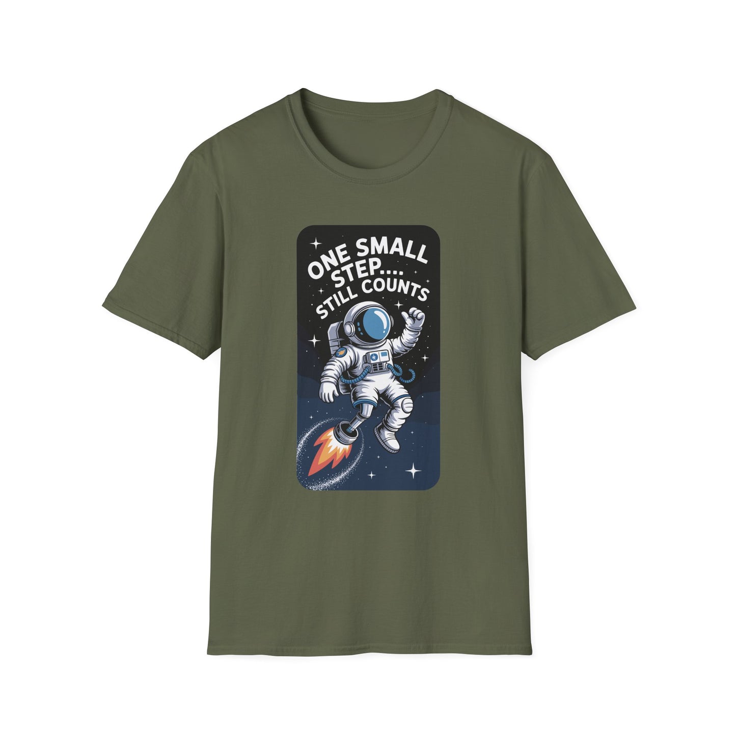 Amputee Humor, Limb Loss Awareness Tee, One Small Step Still V2