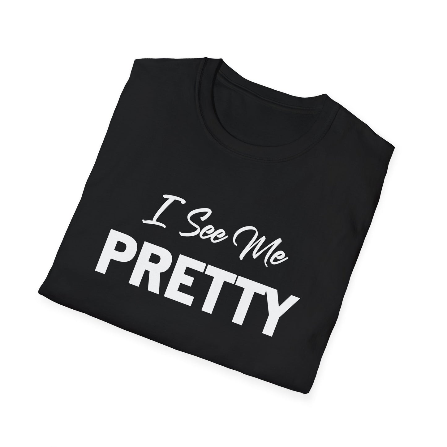 Amputee Humor, Limb Loss Awareness Tee, I See Me Pretty V1 Blk Print