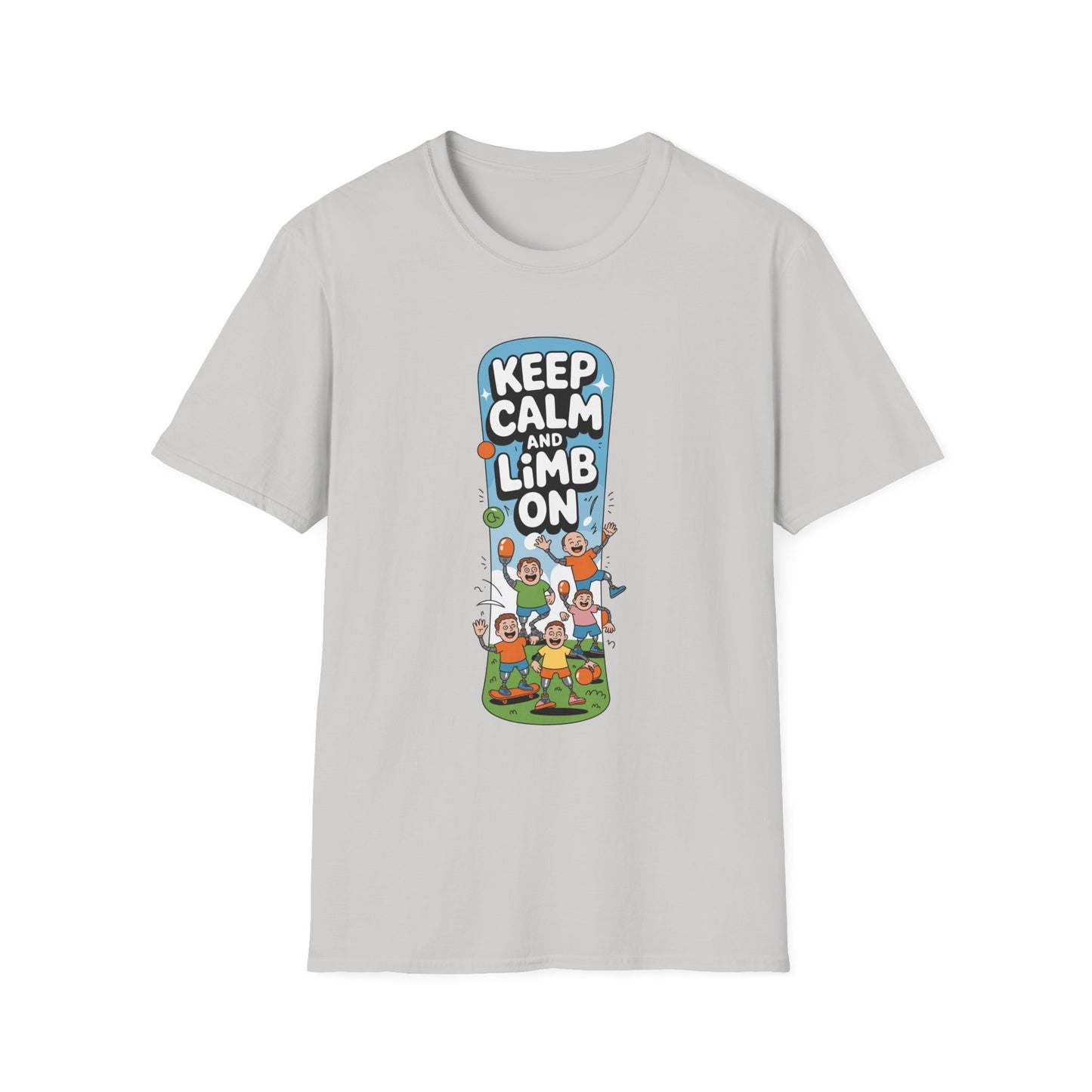 Amputee Humor, Limb Loss Awareness Tee, Keep Calm Limb On V2