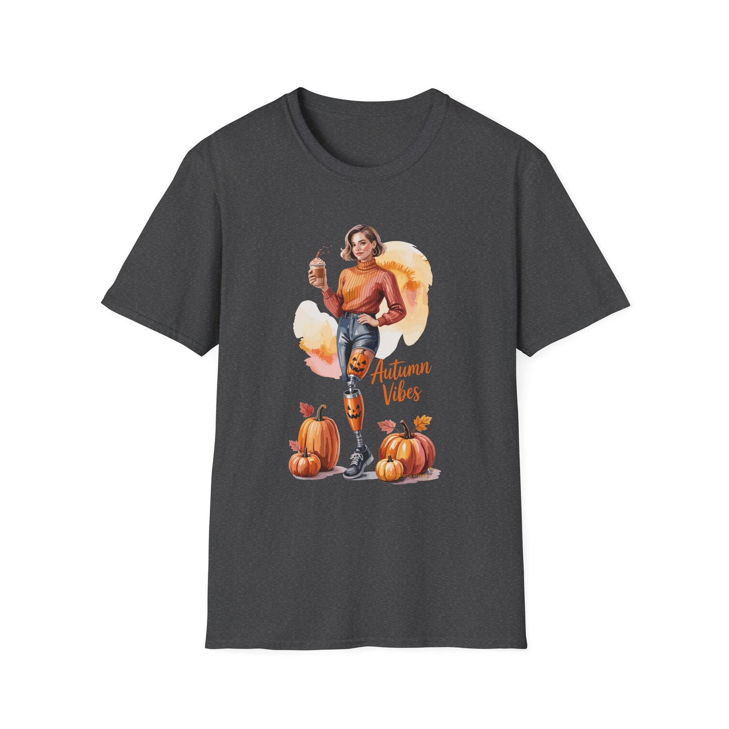 Amputee Humor, Limb Loss Awareness Tee, Autumn Vibes Amputee V2