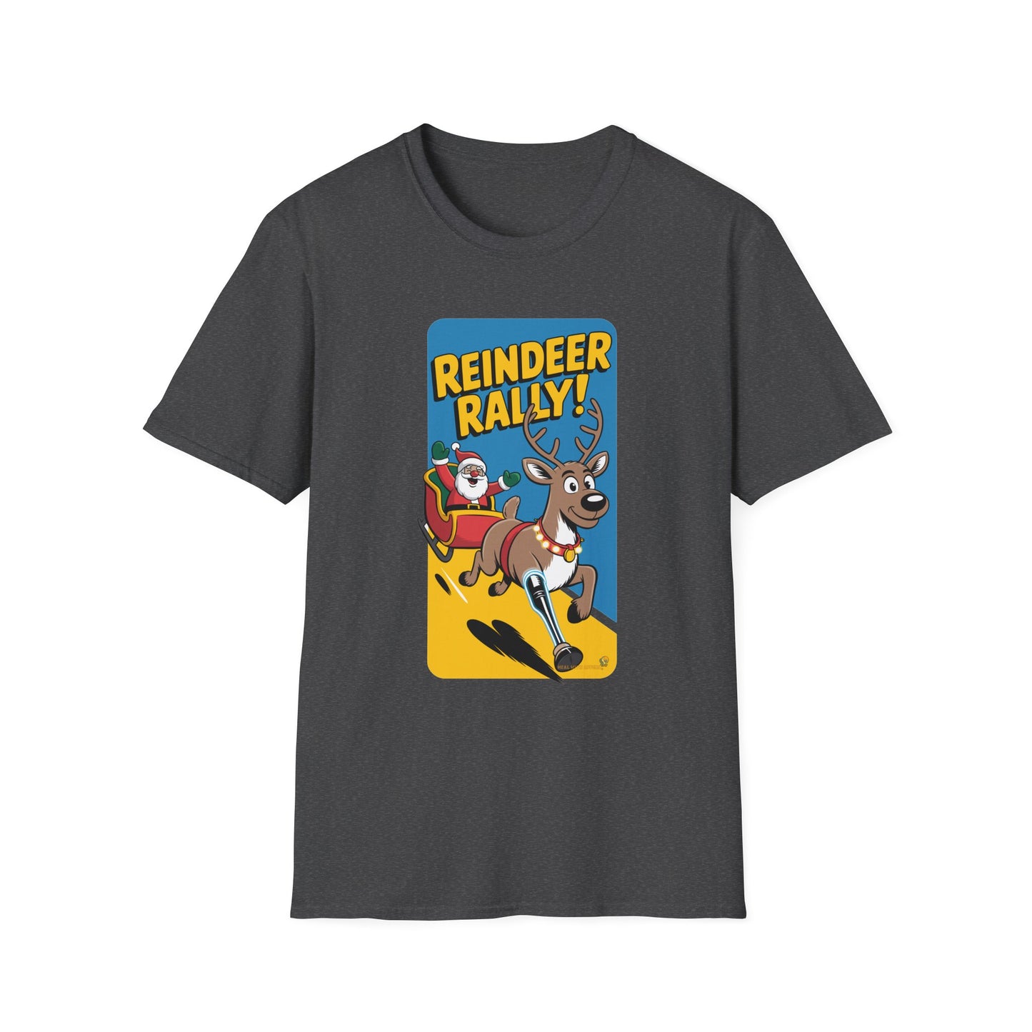 Amputee Humor, Limb Loss Awareness Tee, Reindeer Rally Leg V2