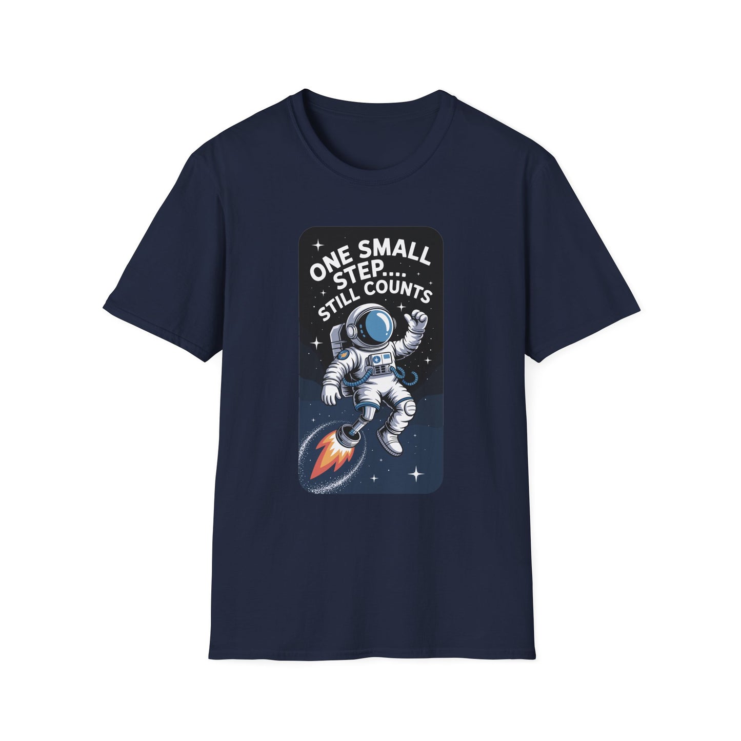 Amputee Humor, Limb Loss Awareness Tee, One Small Step Still V2