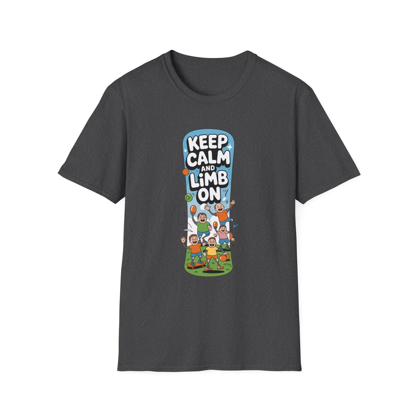 Amputee Humor, Limb Loss Awareness Tee, Keep Calm Limb On V2
