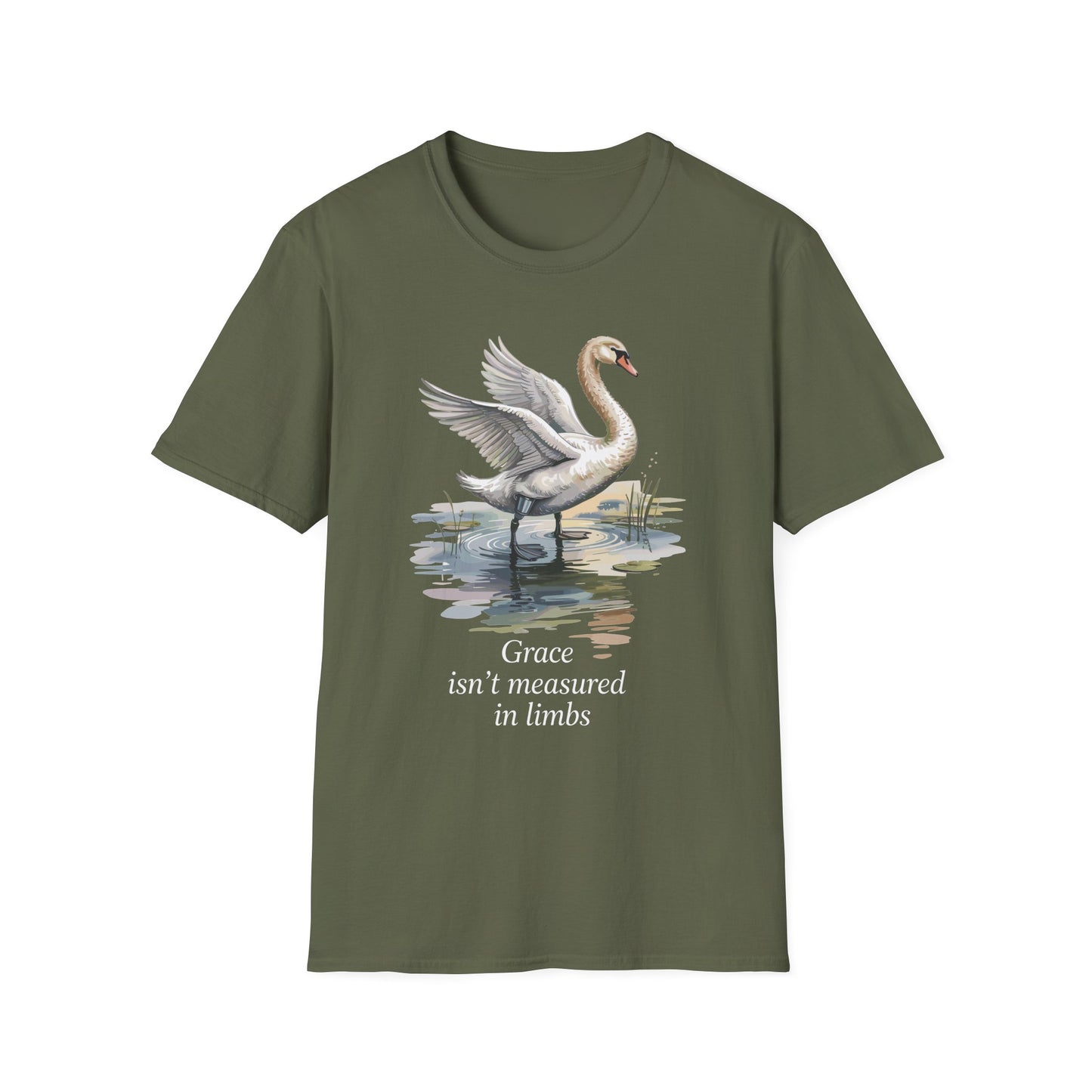 Amputee Humor, Limb Loss Awareness Tee, Swan Tee V1b